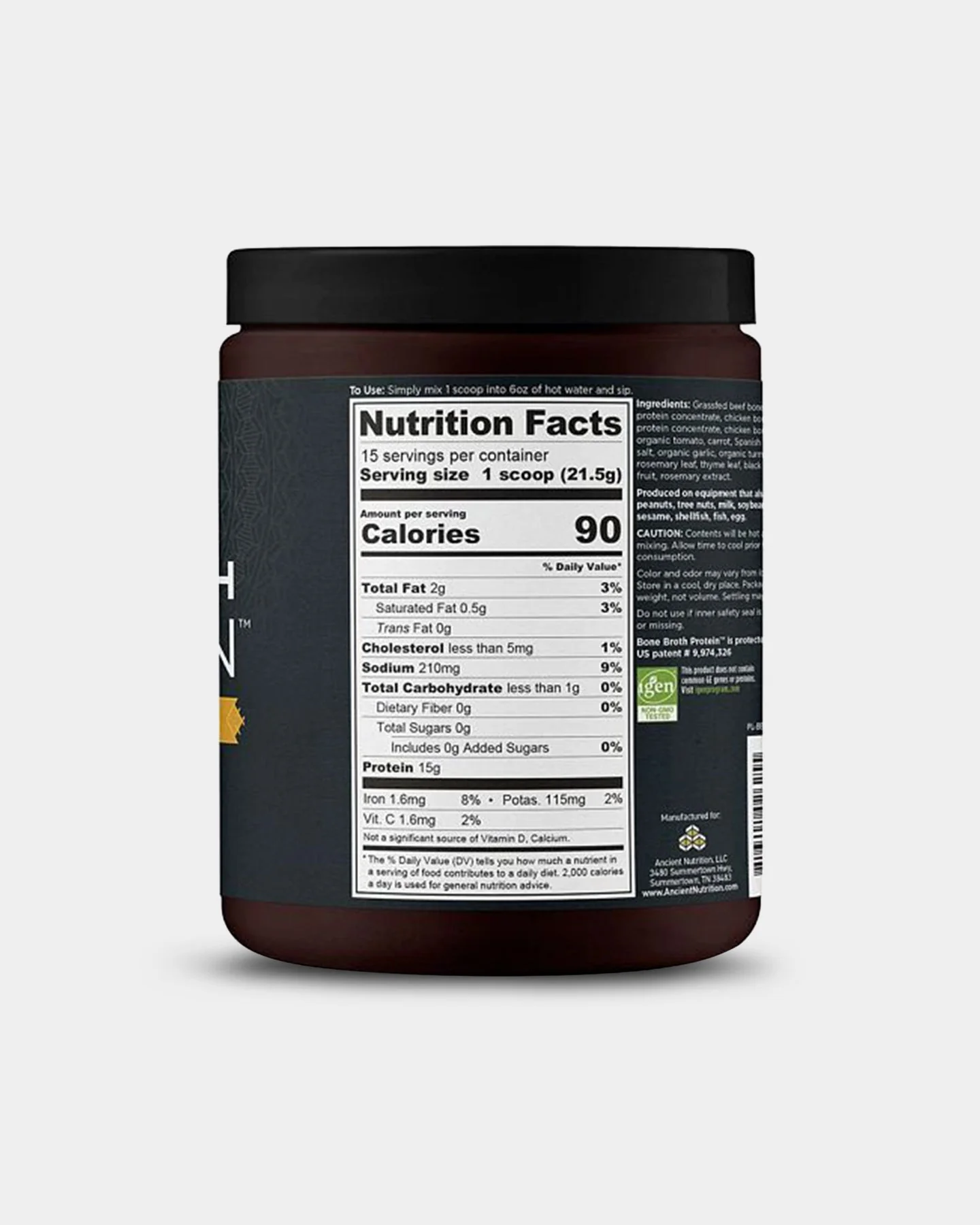 Ancient Nutrition Bone Broth Protein - 15g - Image 8