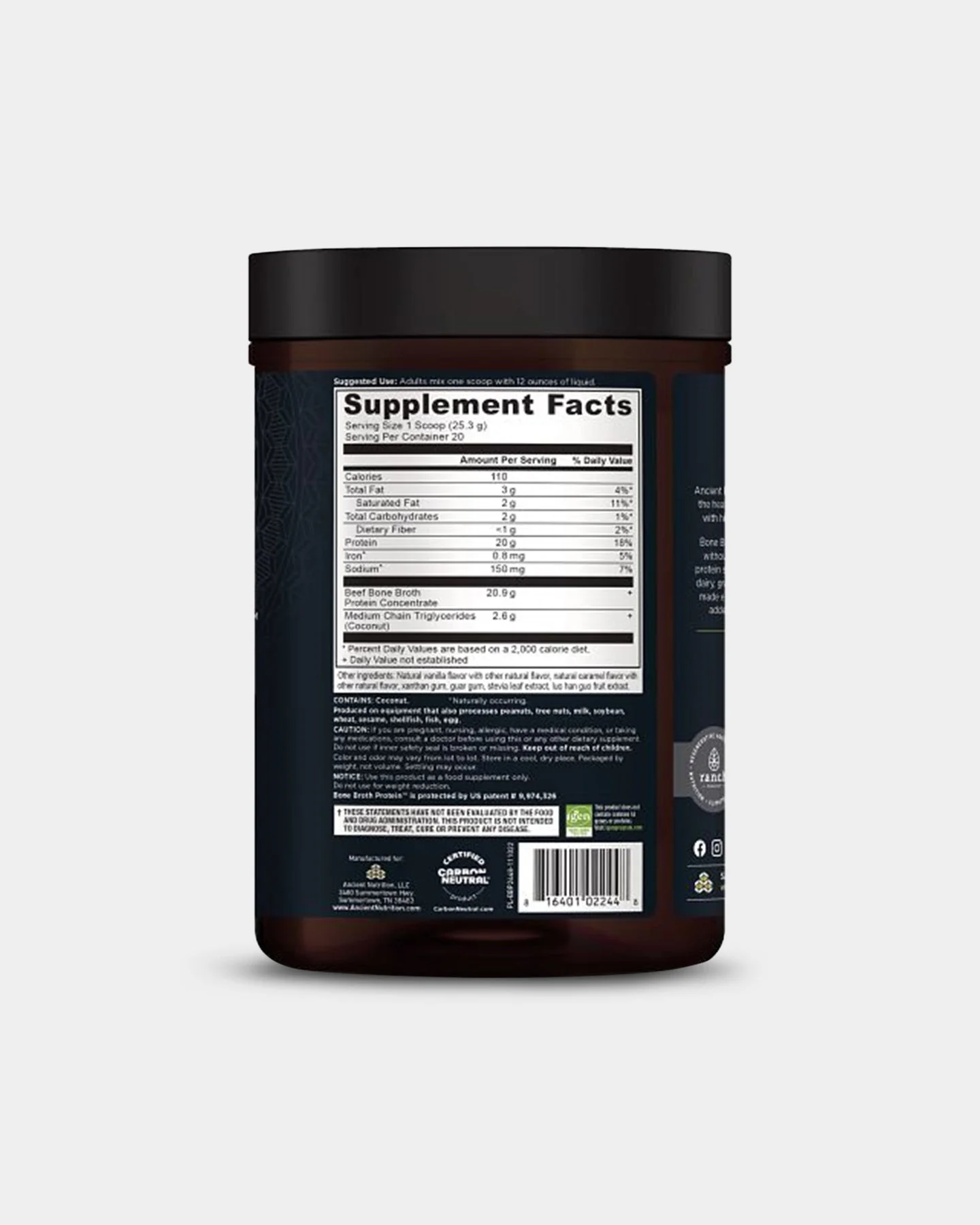 Ancient Nutrition Bone Broth Protein - 20g - Image 3
