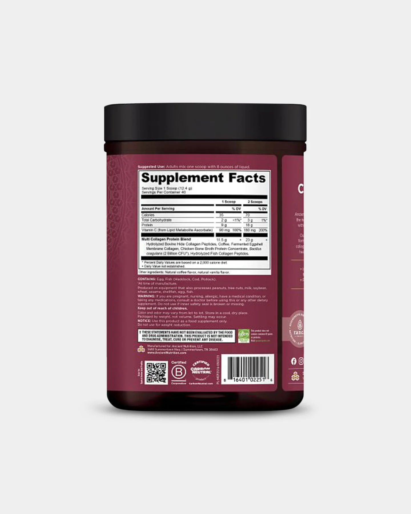 Ancient Nutrition Multi Collagen Protein - 20g - Image 21