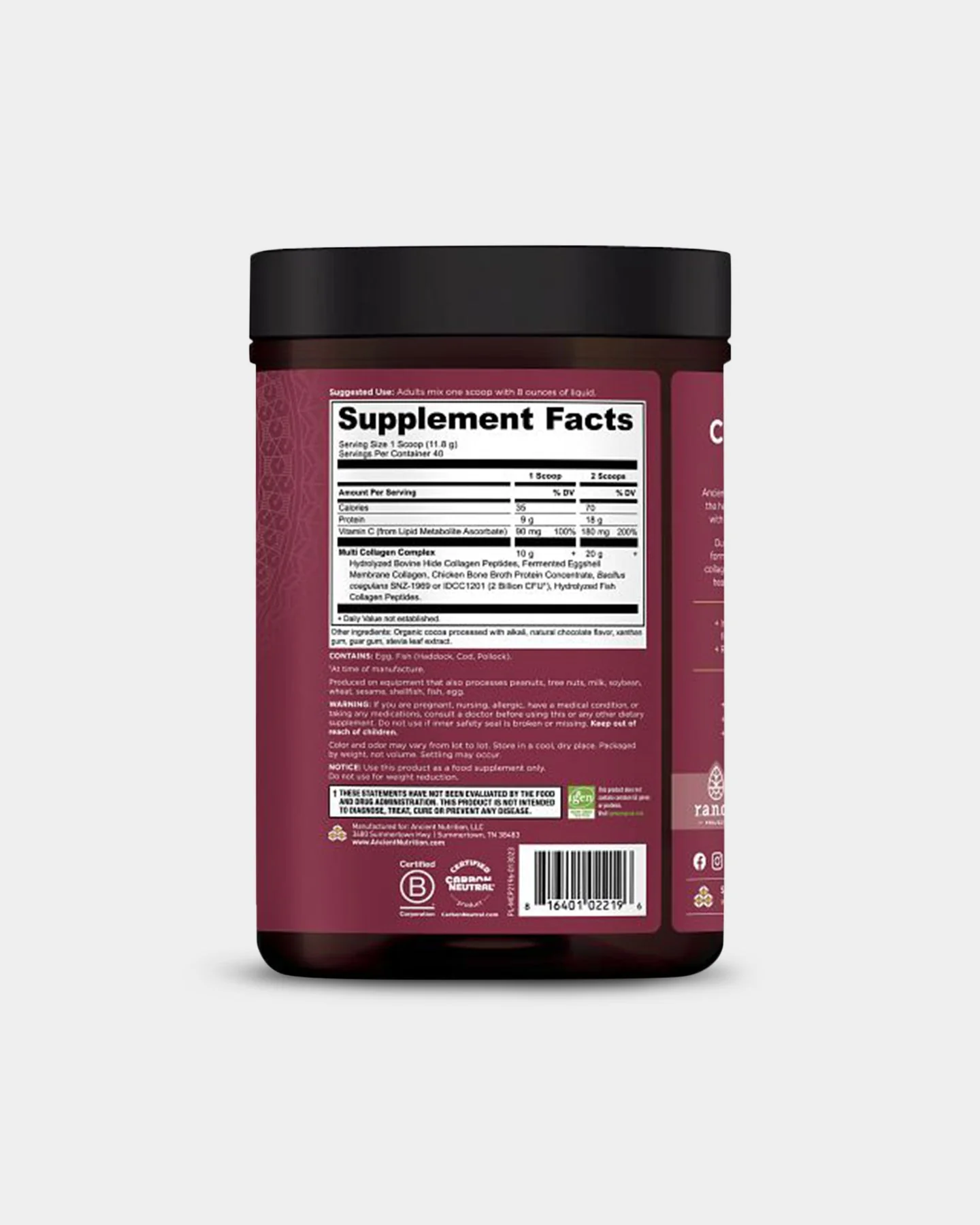 Ancient Nutrition Multi Collagen Protein - 20g - Image 23