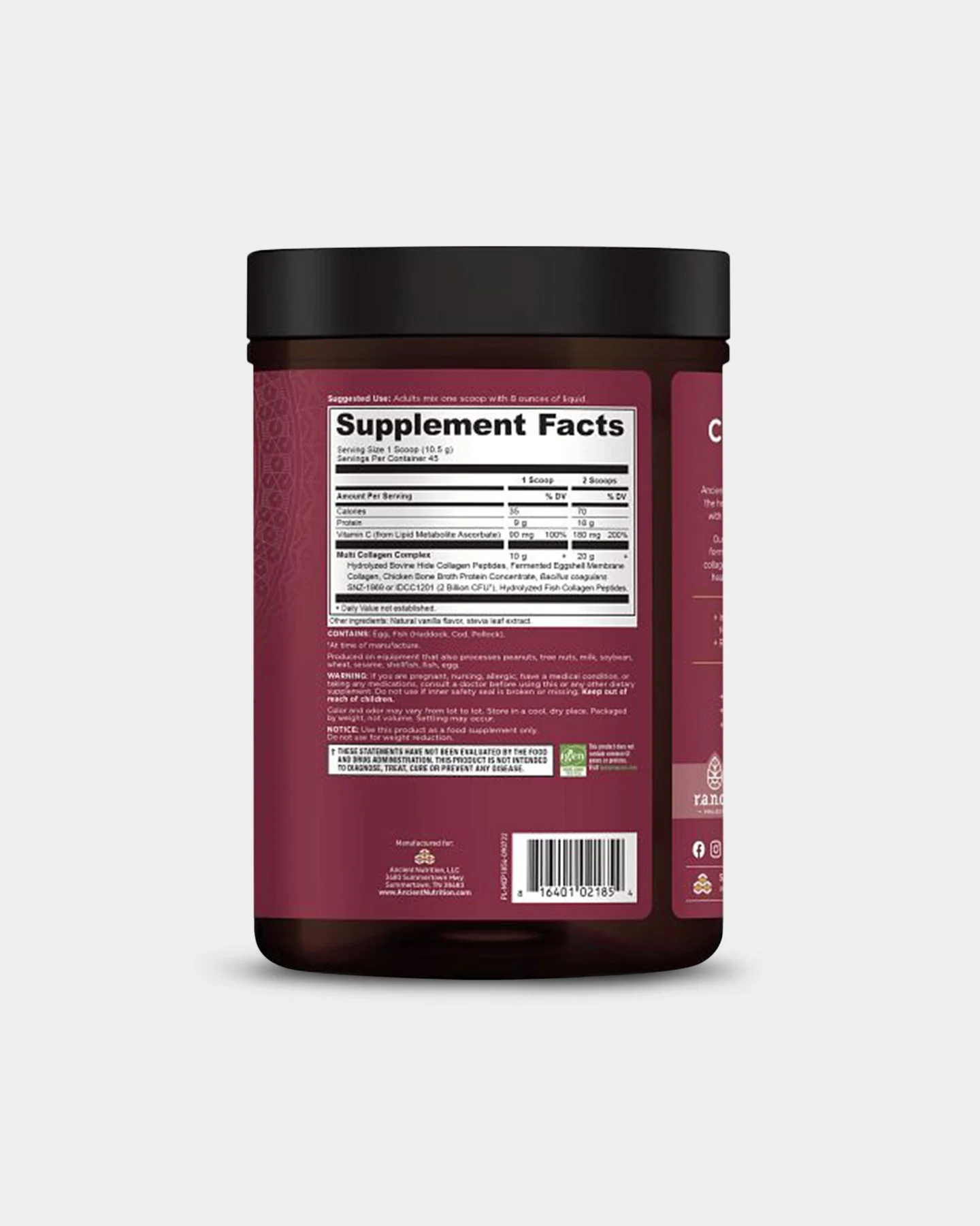 Ancient Nutrition Multi Collagen Protein - 20g - Image 29
