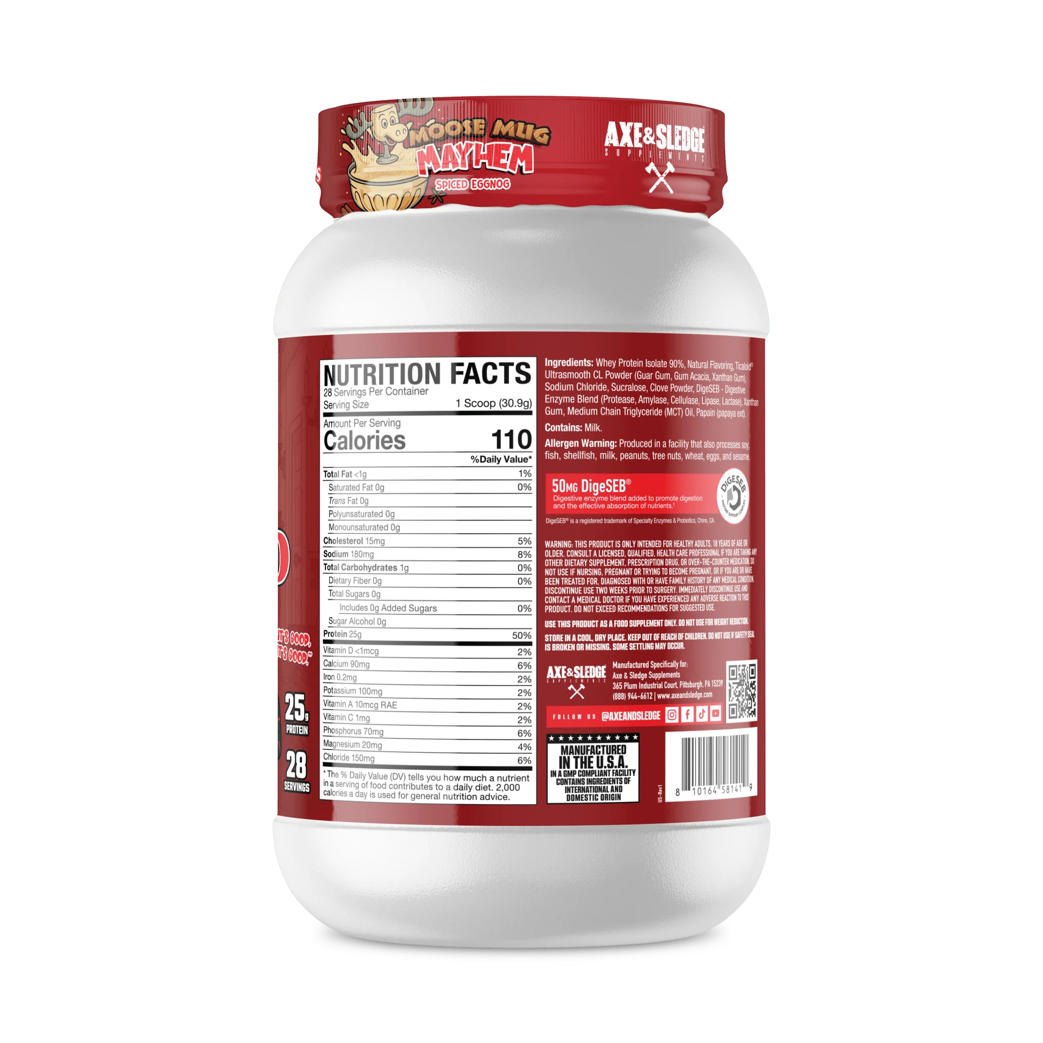 Axe & Sledge Farm Fed 25g Whey Isolate Protein - Image 17