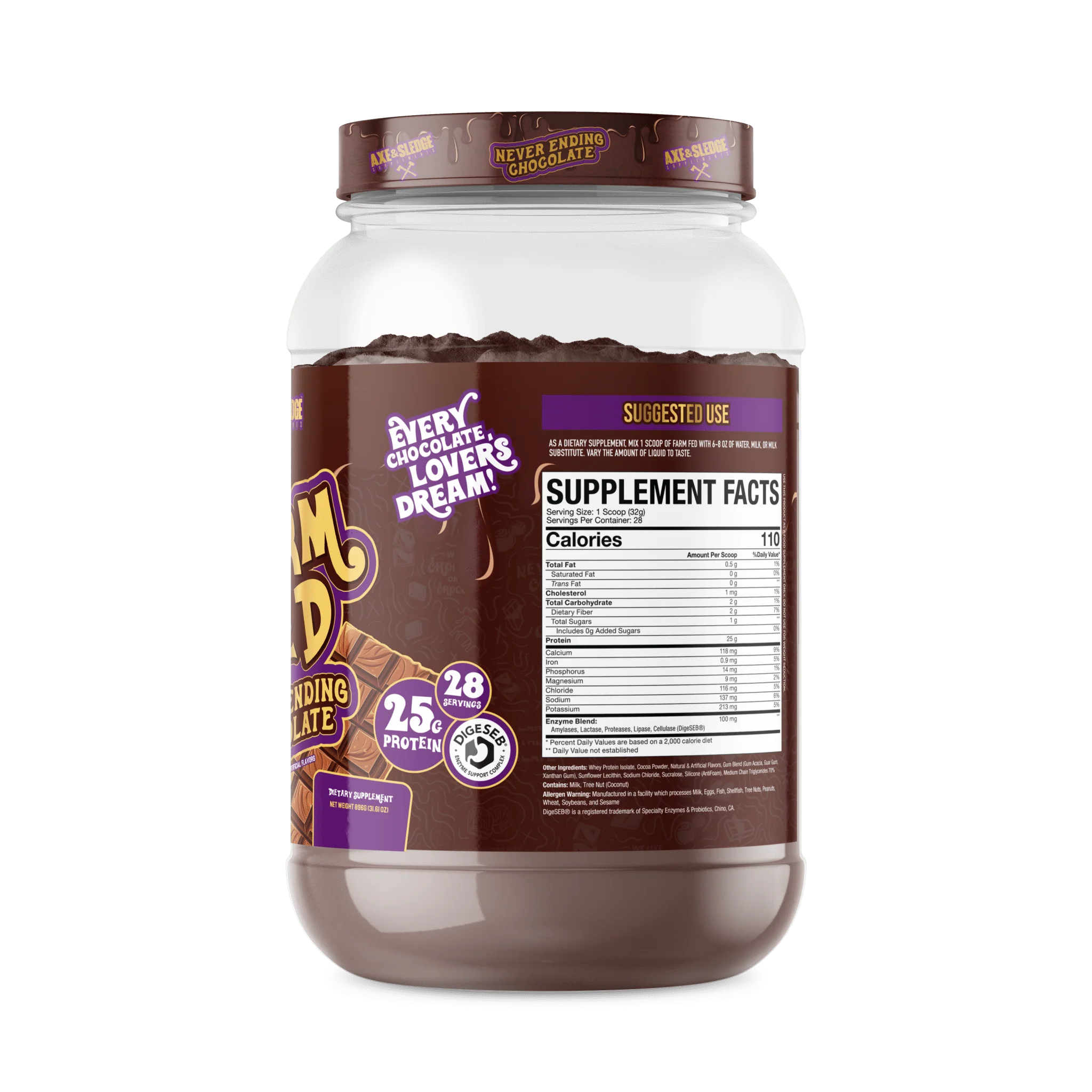 Axe & Sledge Farm Fed 25g Whey Isolate Protein - Image 5