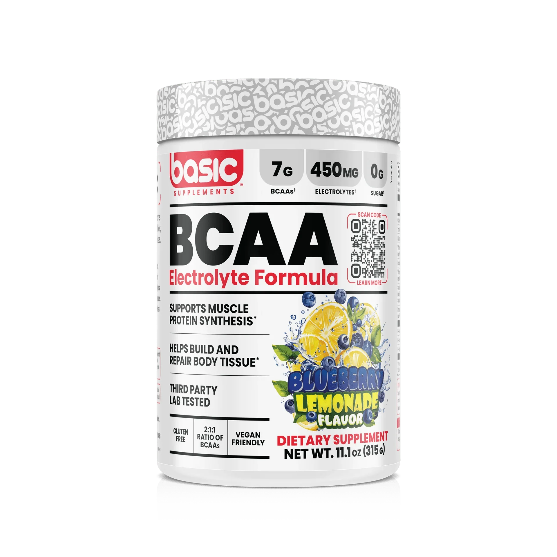 Basic Supplements Basic BCAA, Blueberry Lemonade