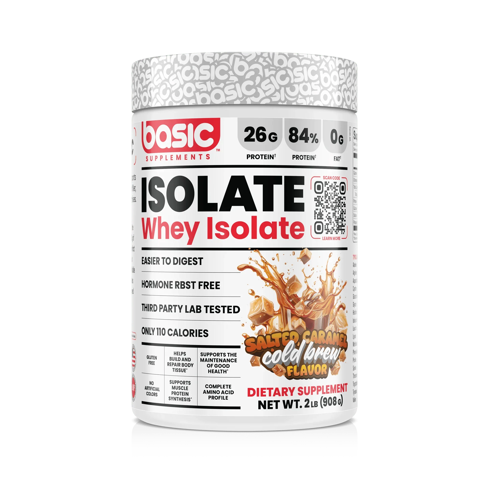 Basic Supplements Basic Isolate 2lb - Salted Caramel Cold Brew