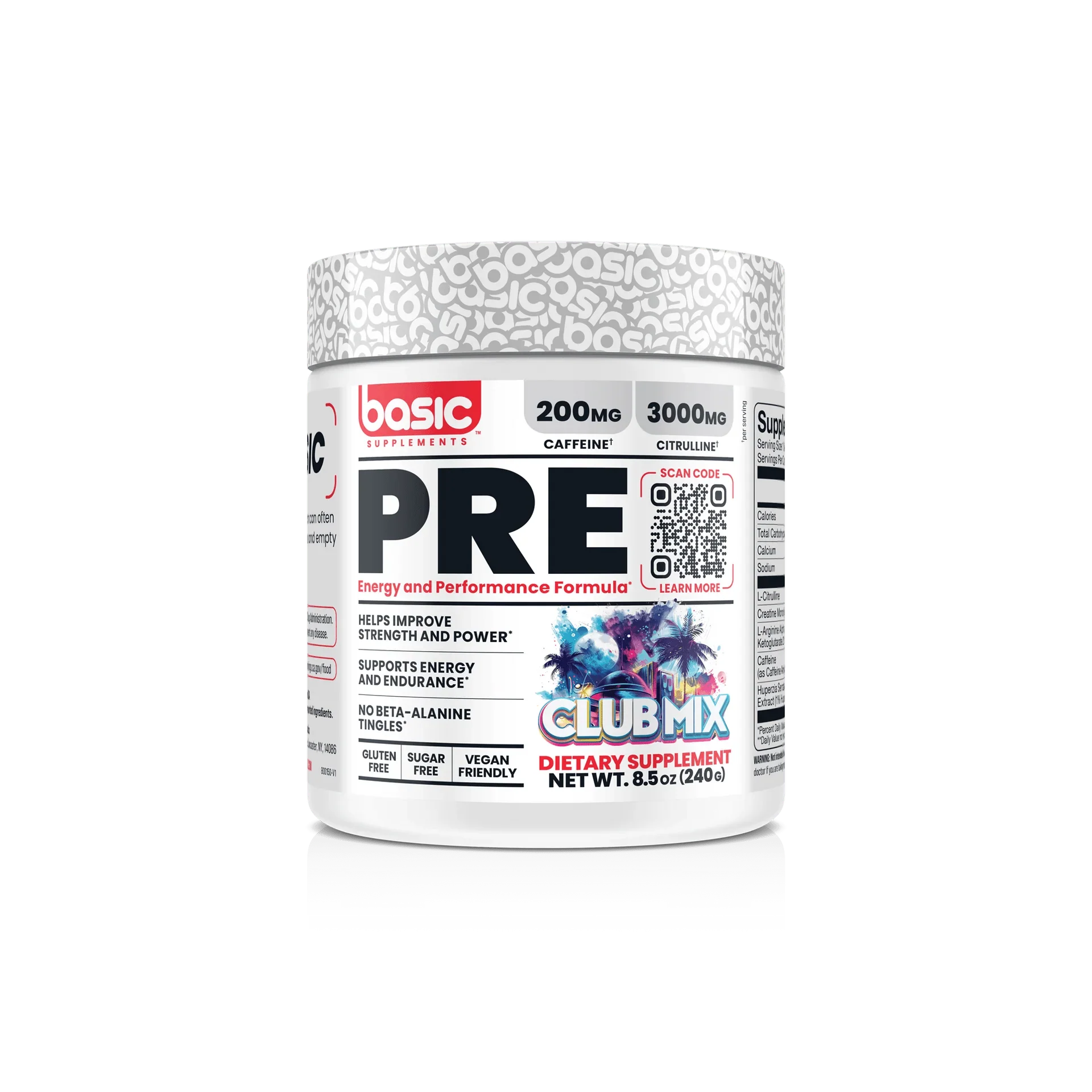 Basic Supplements Basic PRE, Club Mix