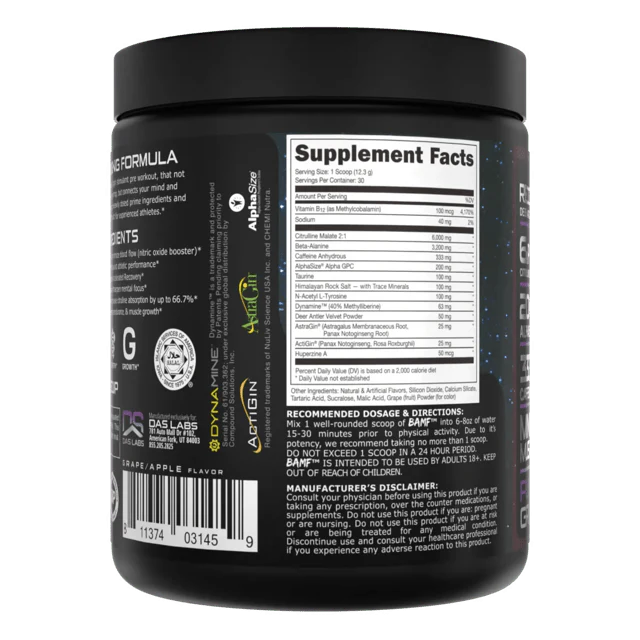 Bucked Up BAMF Nootropic High Stimulant Pre-Workout - Image 16