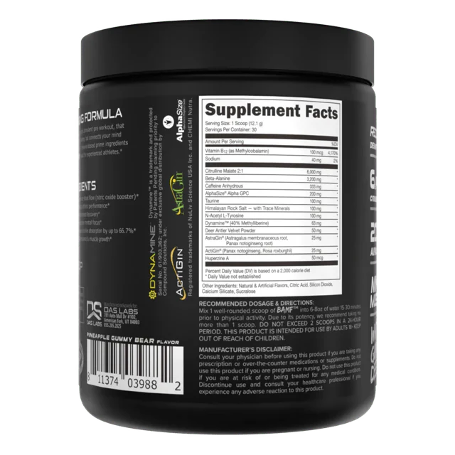 Bucked Up BAMF Nootropic High Stimulant Pre-Workout - Image 20