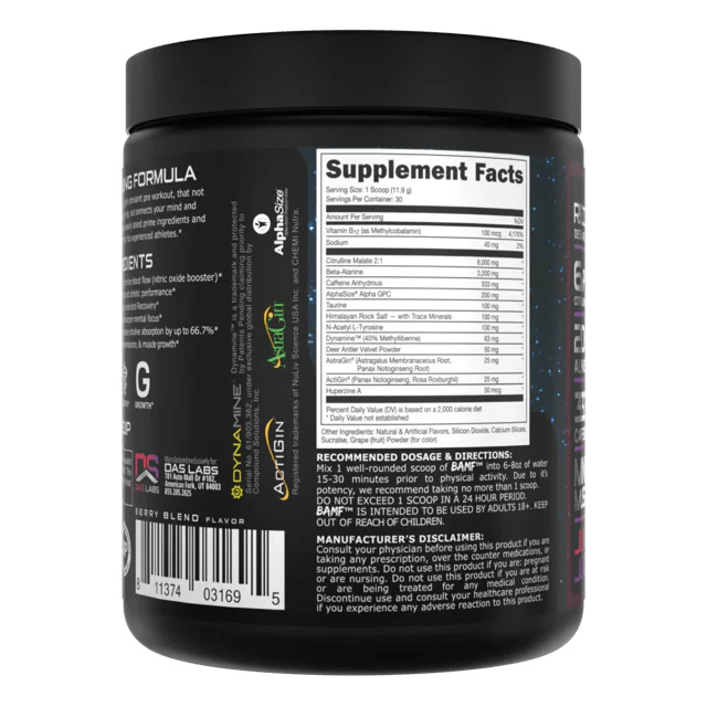 Bucked Up BAMF Nootropic High Stimulant Pre-Workout - Image 24