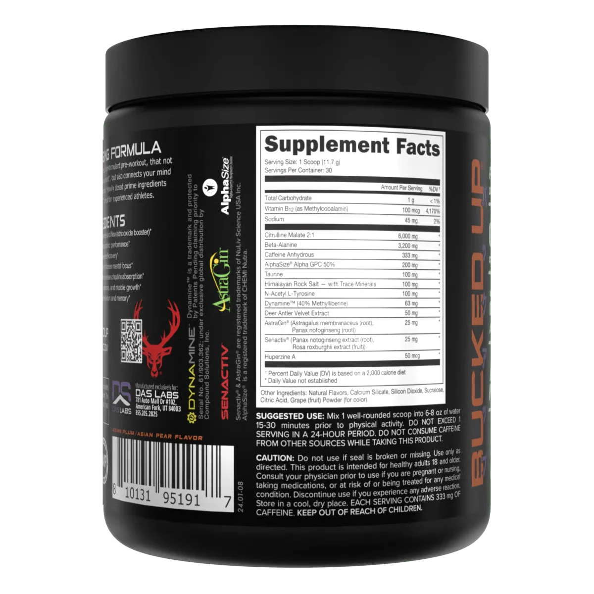 Bucked Up BAMF Nootropic High Stimulant Pre-Workout - Image 6