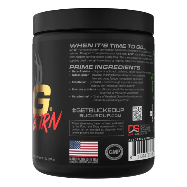 Bucked Up LFG Burn Thermogenic Pre-Workout - Image 6