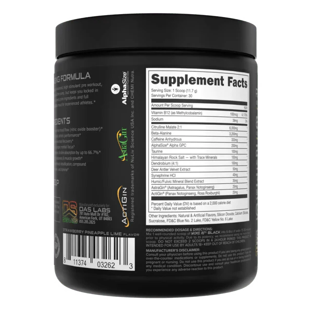 Bucked Up Woke AF Black Pre-Workout - Image 4