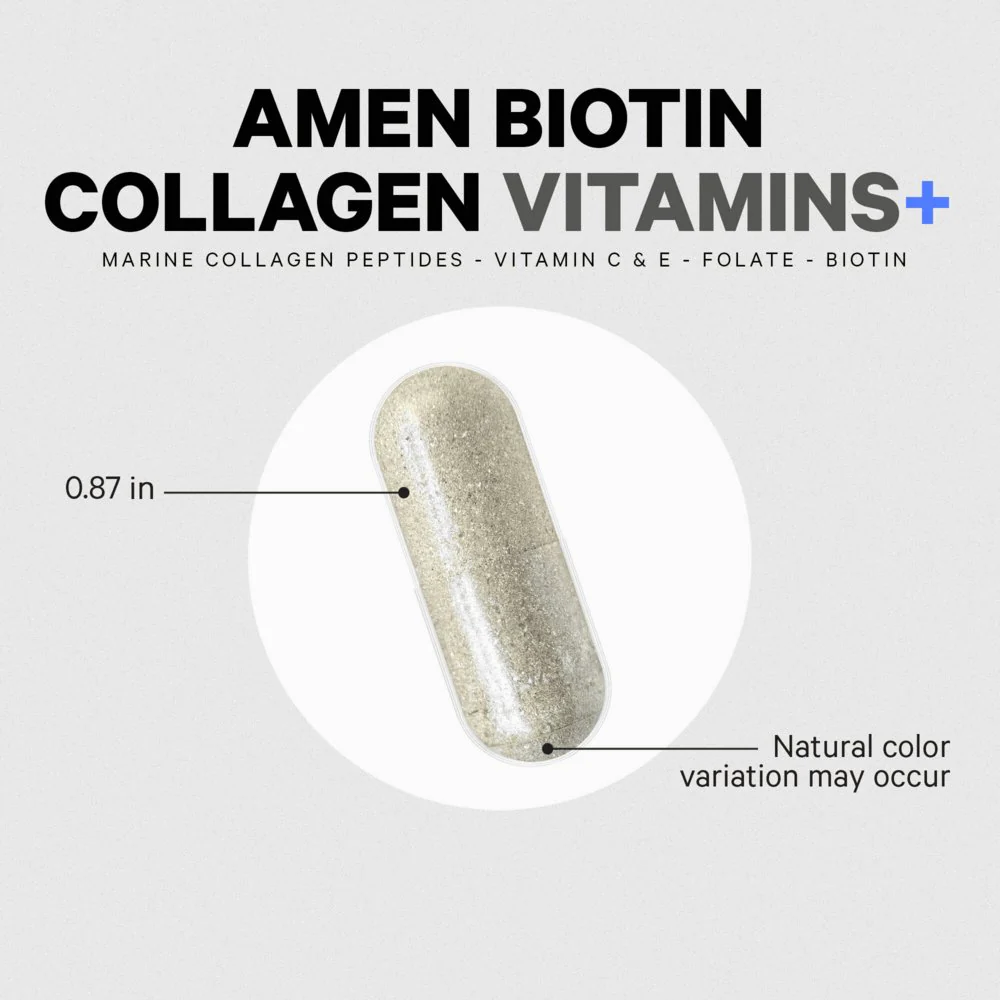 Codeage Amen Biotin Collagen Vitamins + Black Pepper Extract - Image 6