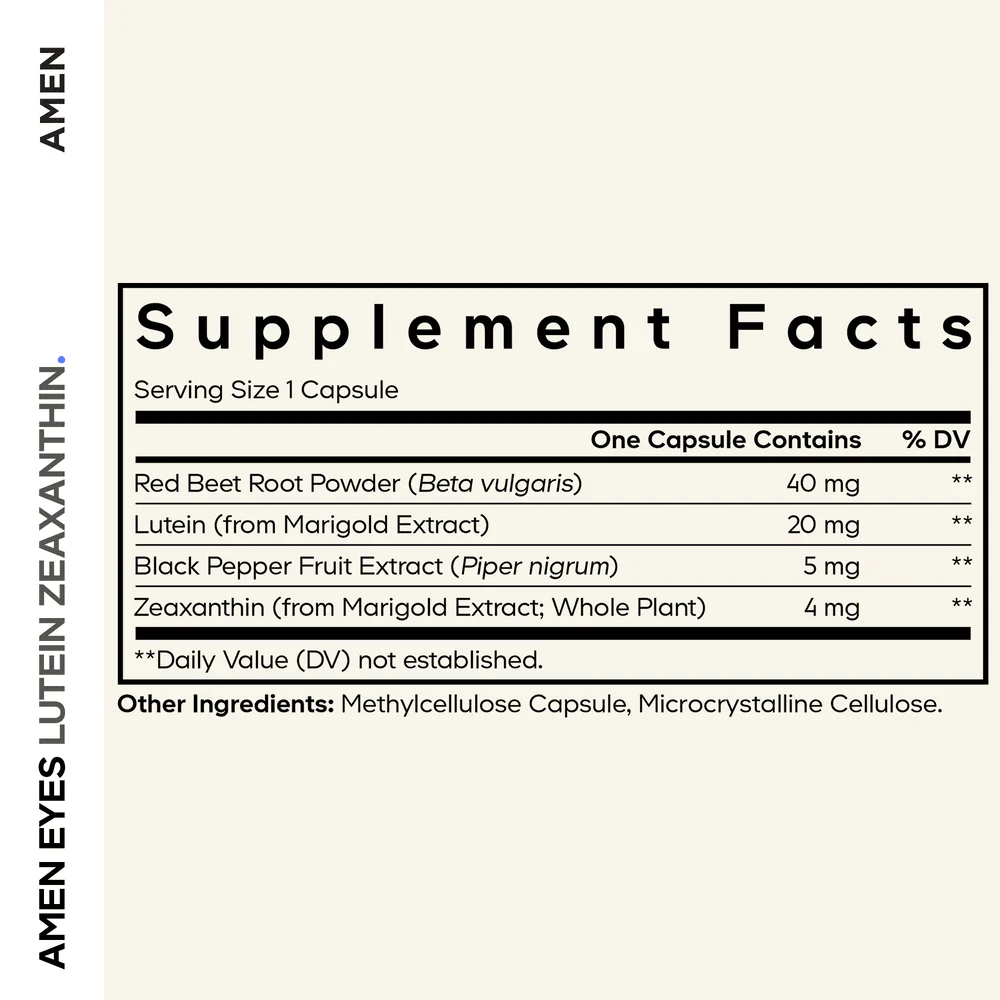 Codeage Amen Eyes Lutein Zeaxanthin Macular Health Vitamins - Image 2