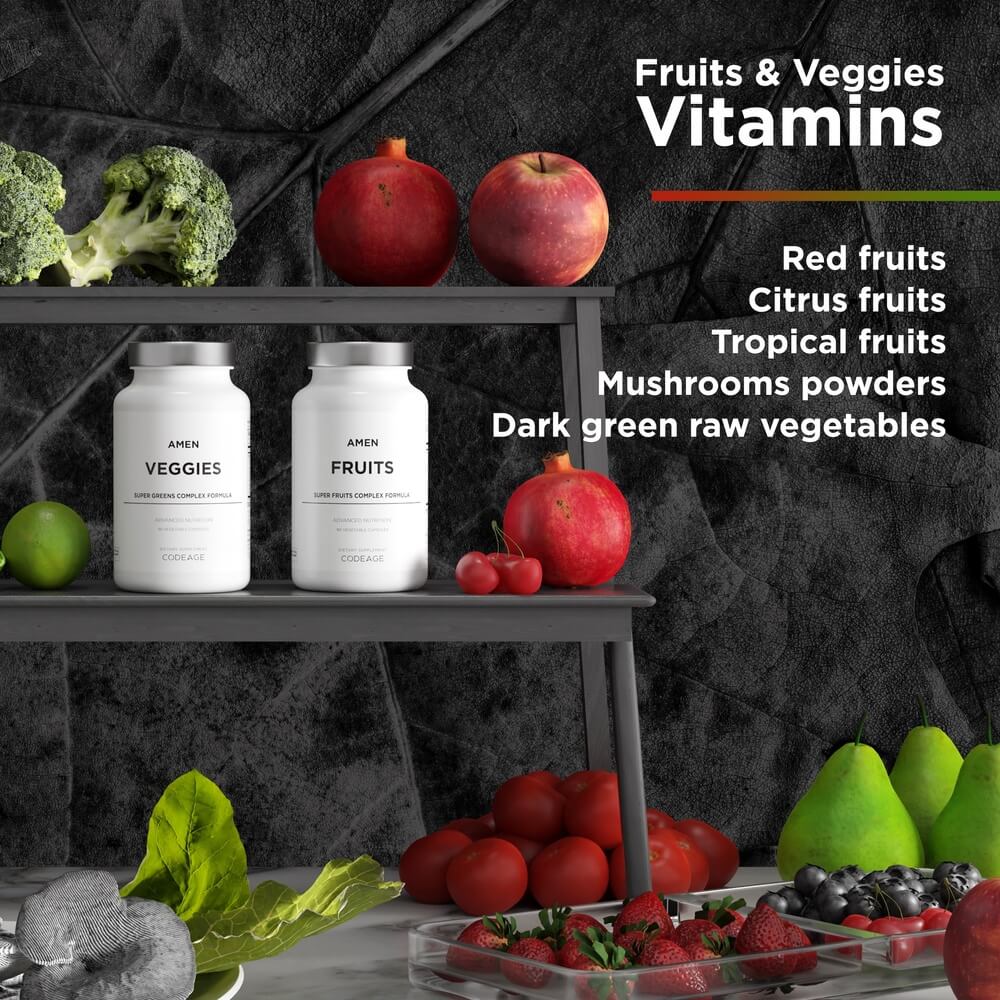 Codeage Amen Fruits + Veggies Multivitamin Bundle - Image 3