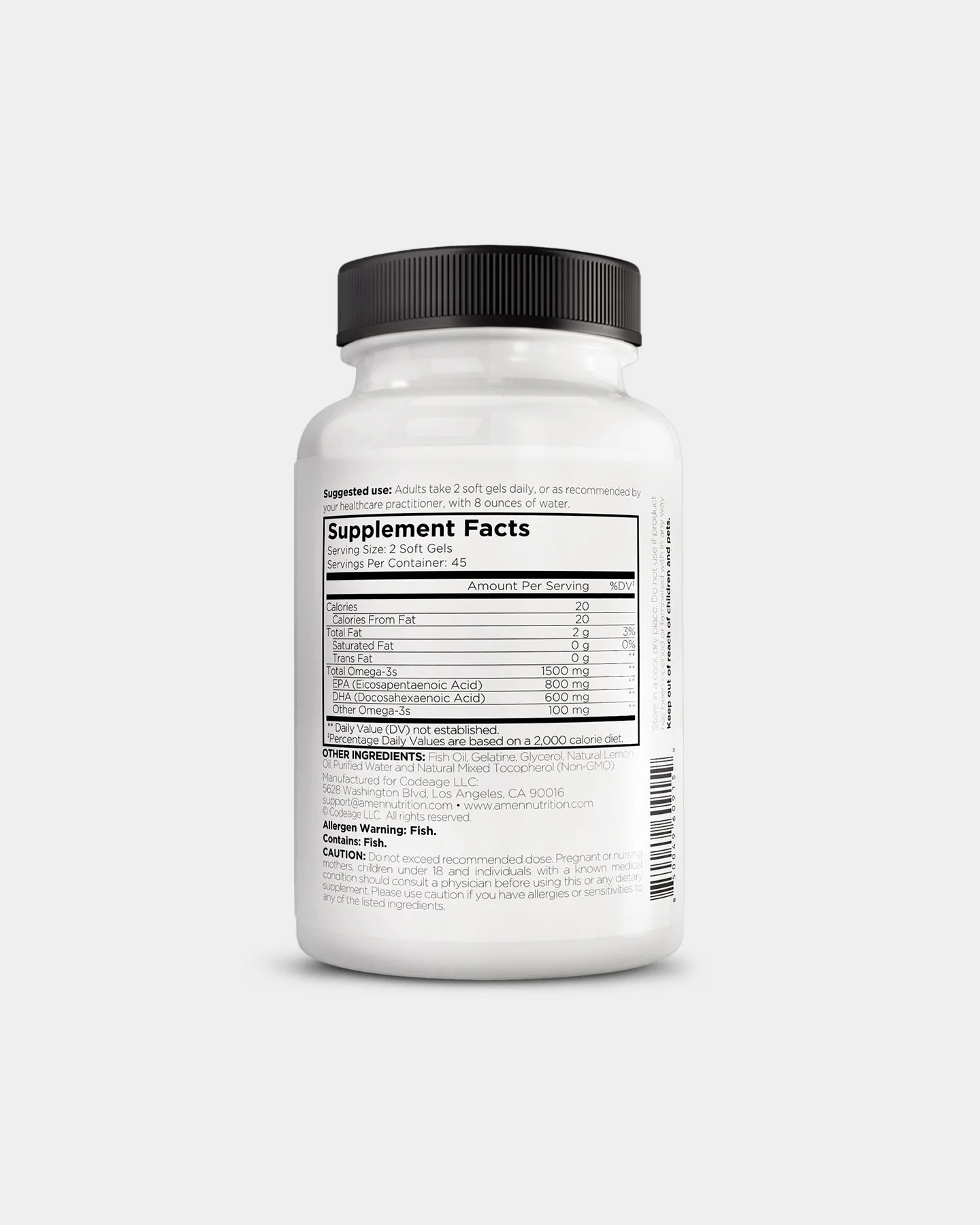 Codeage Amen Omega-3 Supplement - Image 3