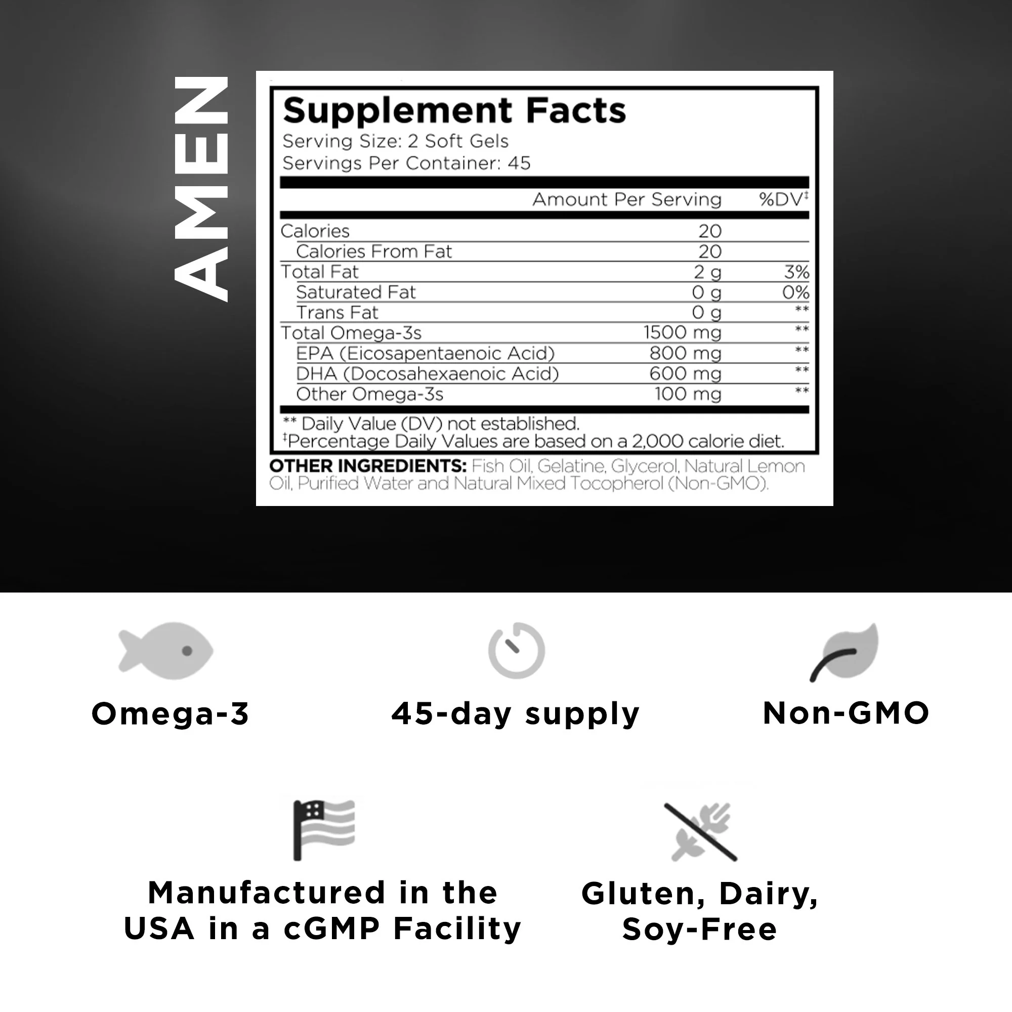 Codeage Amen Omega-3 Supplement - Image 4