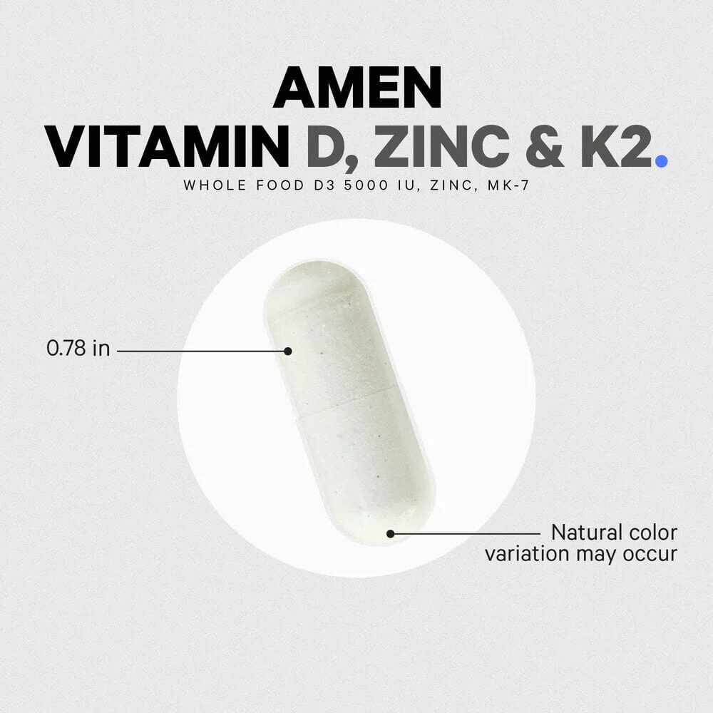 Codeage Amen Vitamin D, K2 & Zinc - Image 5