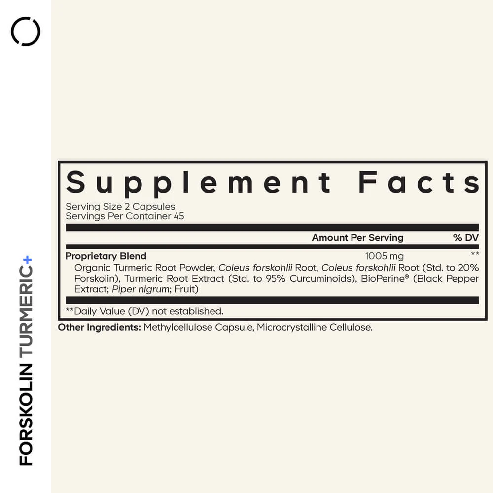 Codeage Antioxidant Forskolin Turmeric Supplement - Image 4