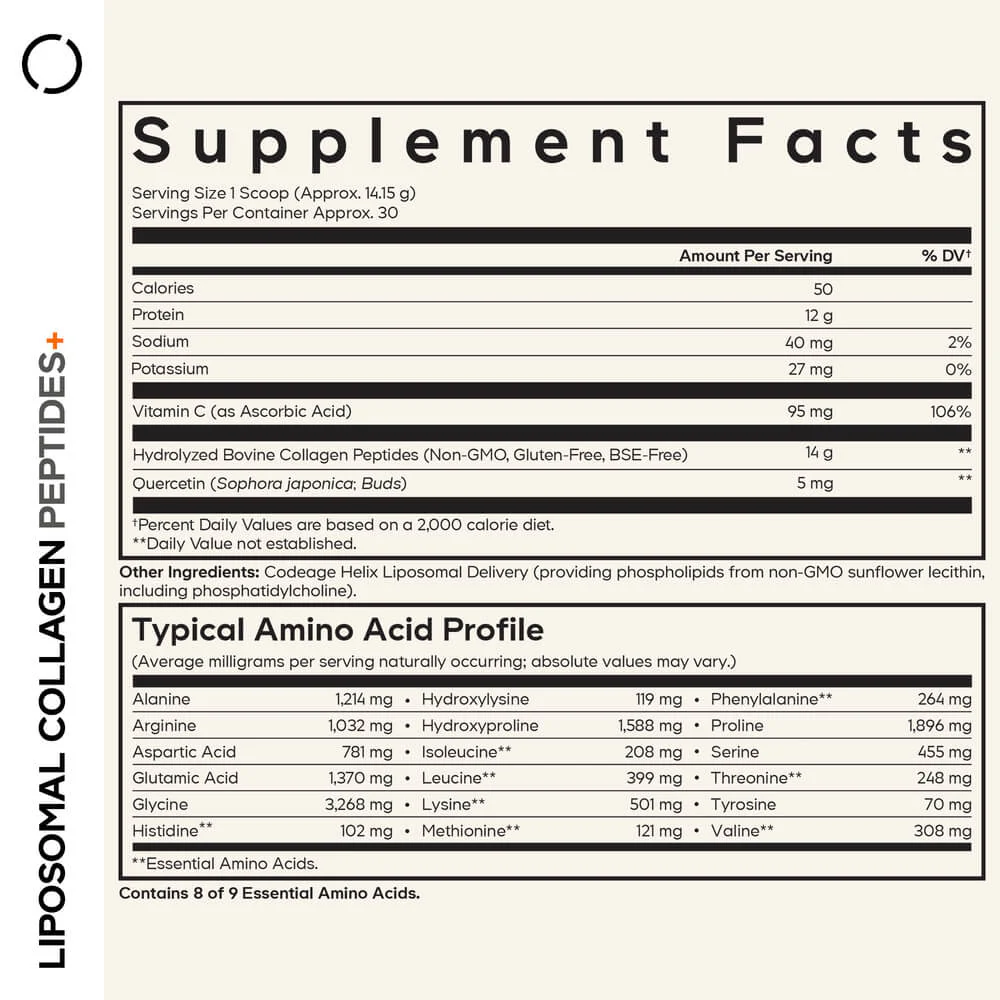 Codeage Collagen Peptides Powder + Vitamin C - Image 2