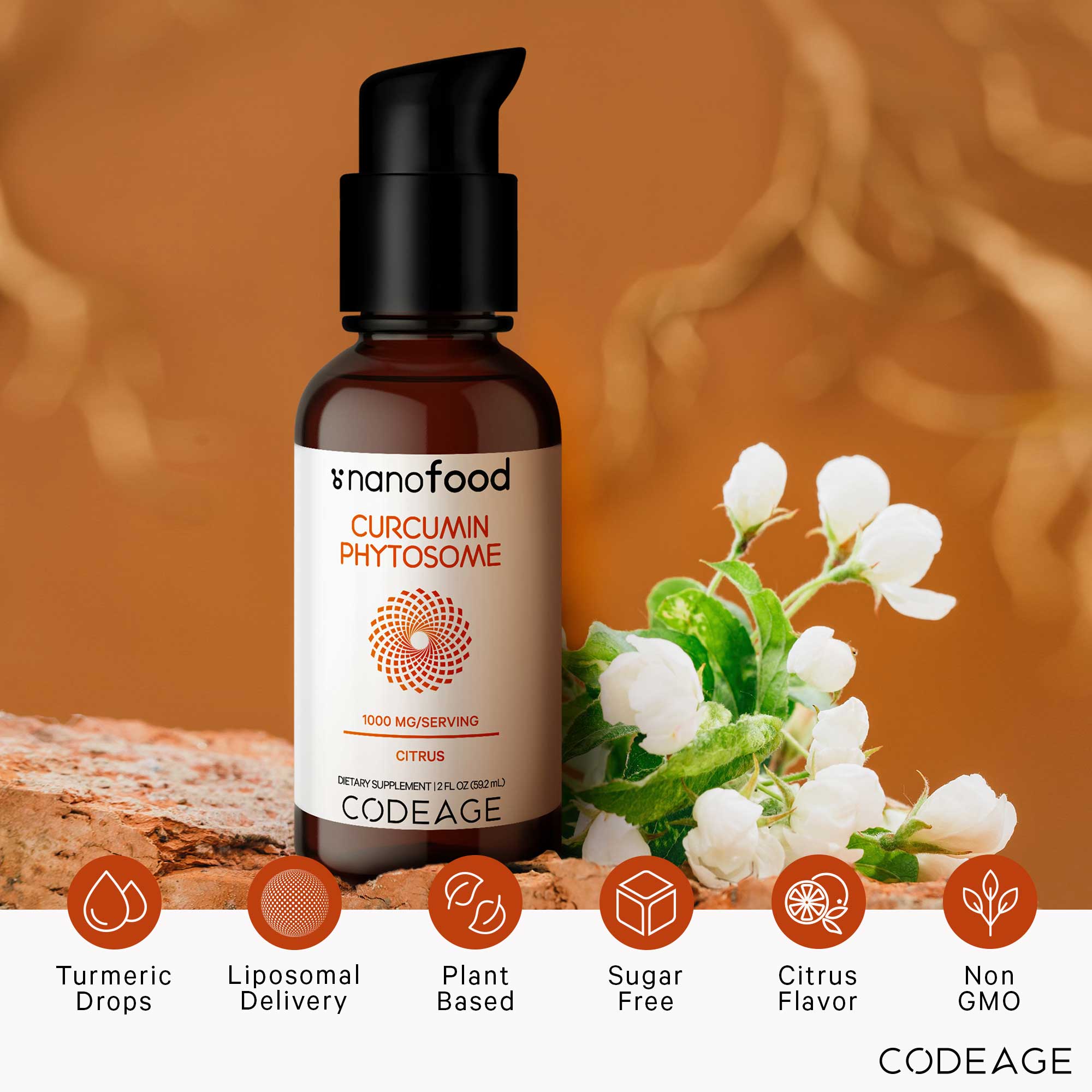 Codeage Curcumin Phytosome Liquid Supplement - Image 2