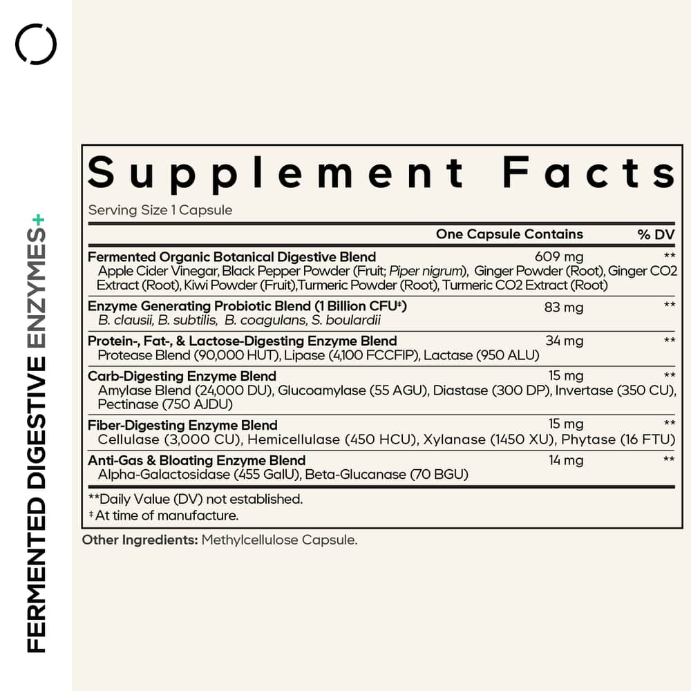 Codeage Digestion Fermented Digestive Enzymes Supplement - Image 2