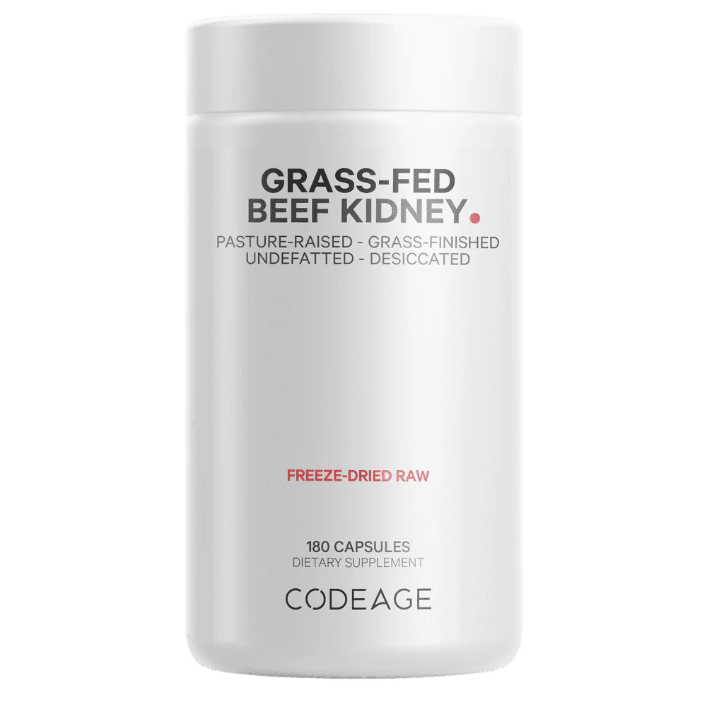 Codeage Grass Fed Beef Kidney Pasture Raised Dietary Supplement