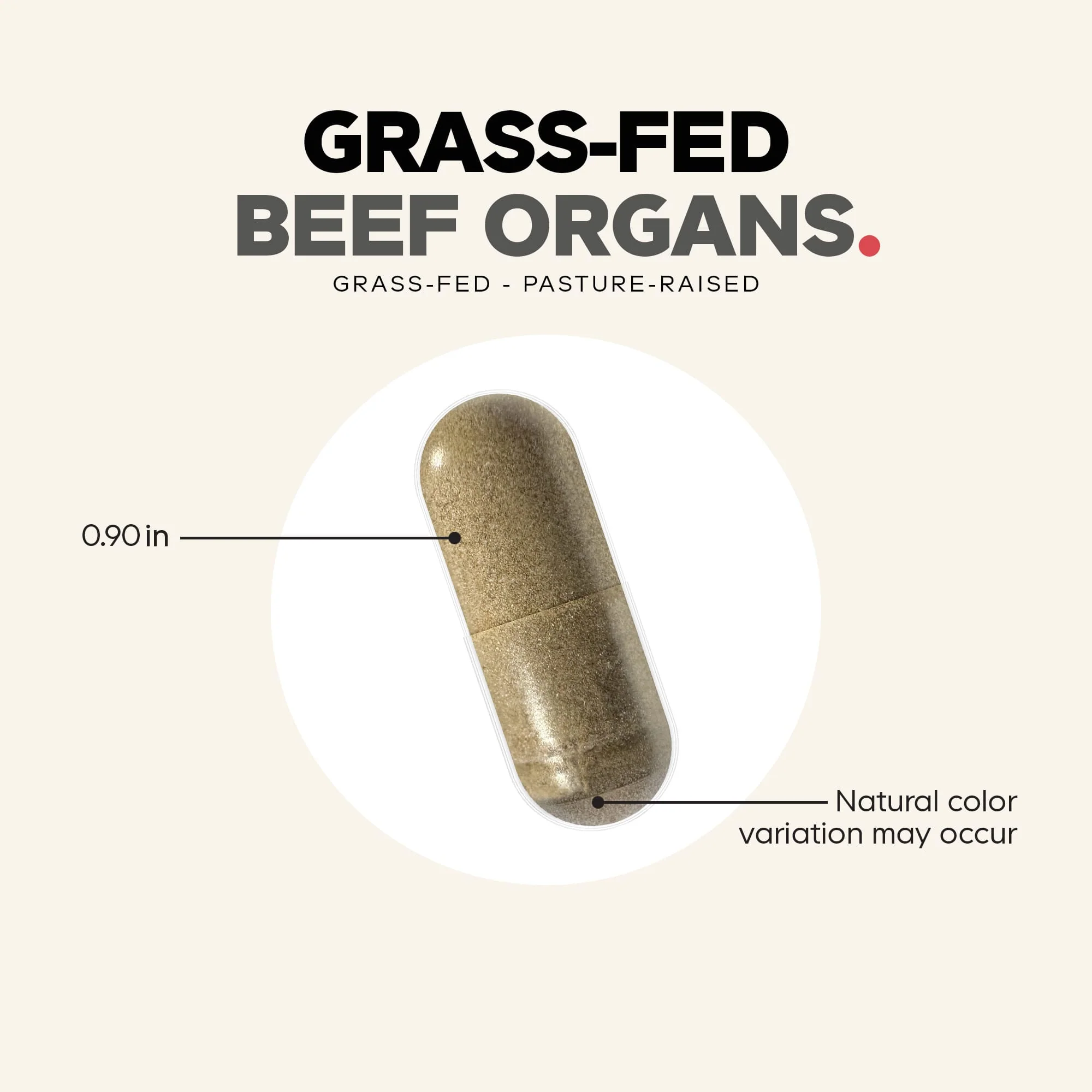 Codeage Grass Fed Beef Organs Pasture Raised Dietary Supplement - Image 5