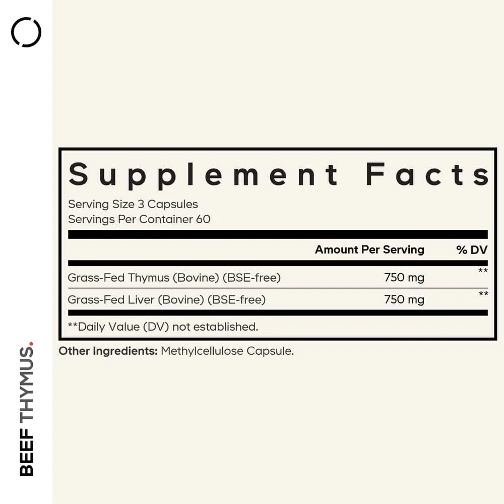 Codeage Grass-Fed Beef Thymus Glandular Supplement - Image 2