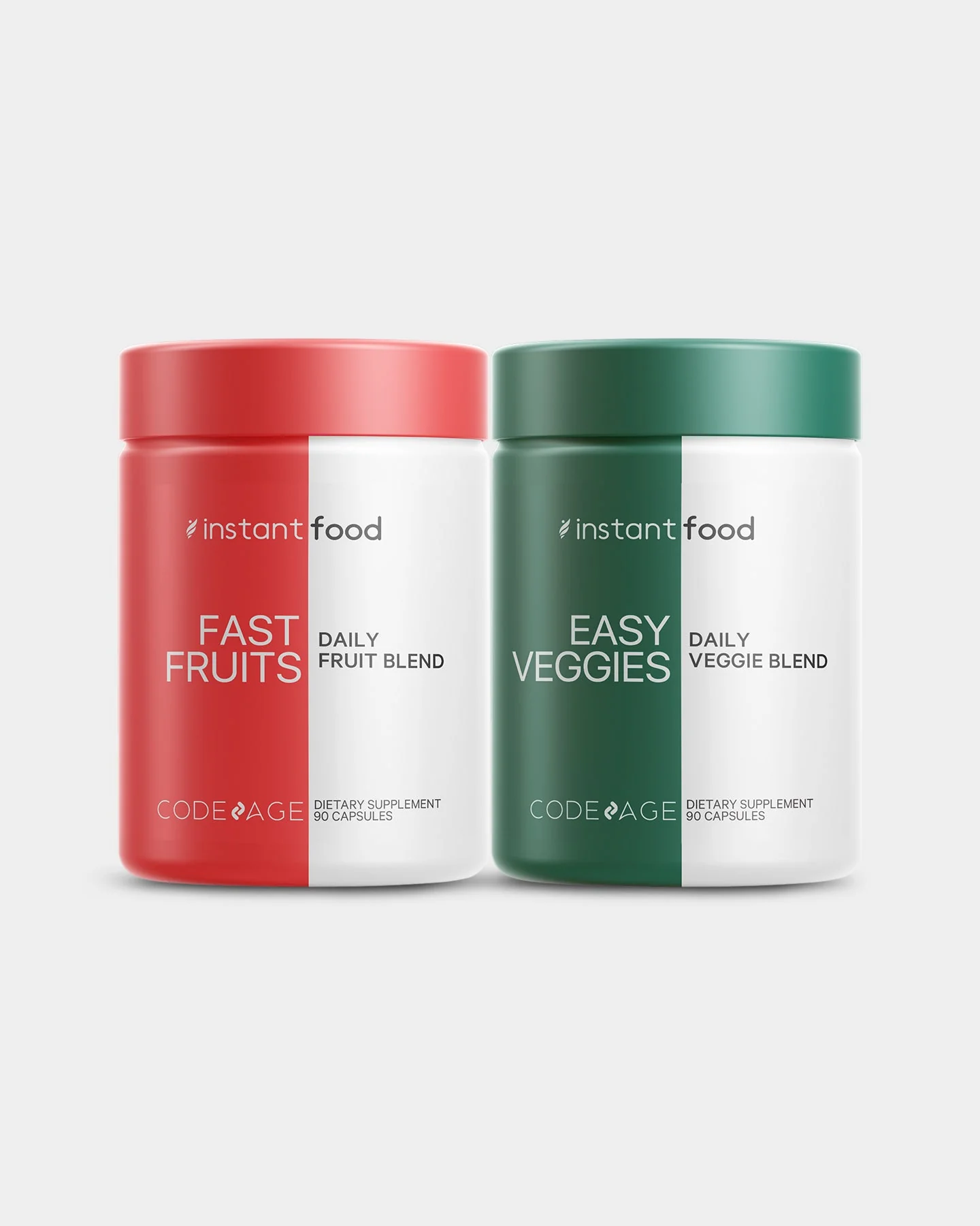 Codeage Instantfood Easy Veggies + Fast Fruits Bundle