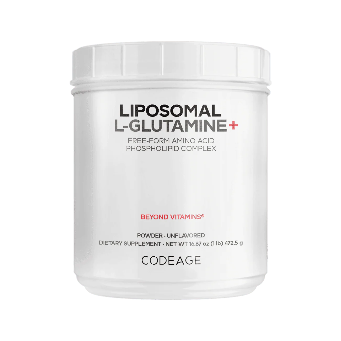 Codeage L-Glutamine+ Free-Form Amino Acid Powder Supplement