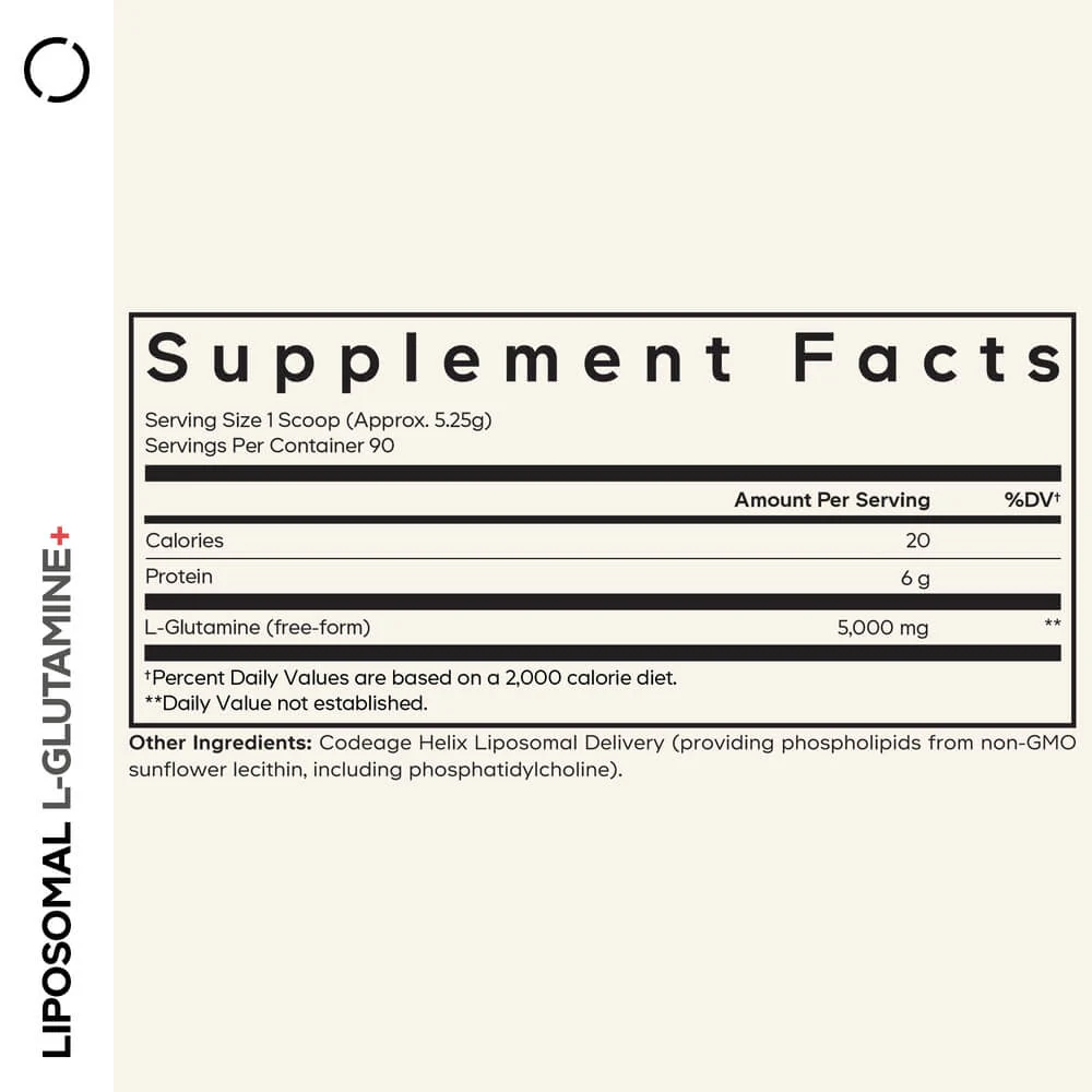 Codeage L-Glutamine+ Free-Form Amino Acid Powder Supplement - Image 2