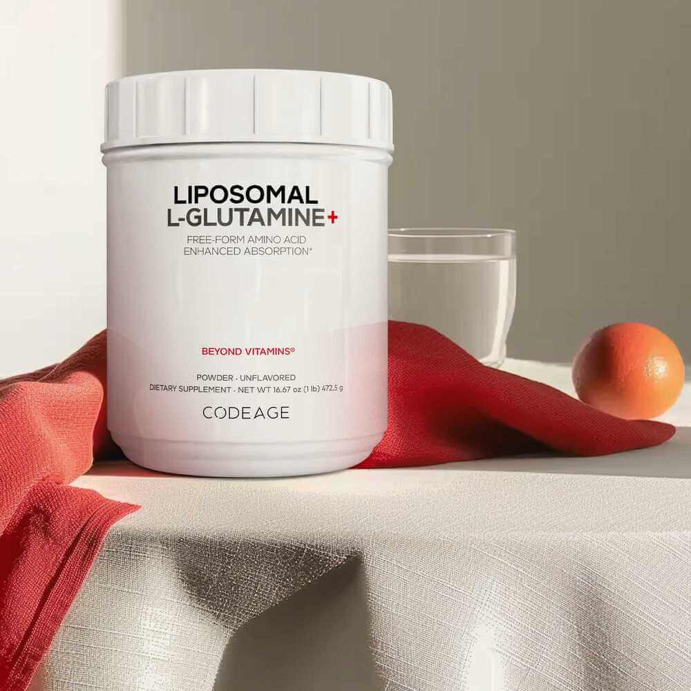 Codeage L-Glutamine+ Free-Form Amino Acid Powder Supplement - Image 3