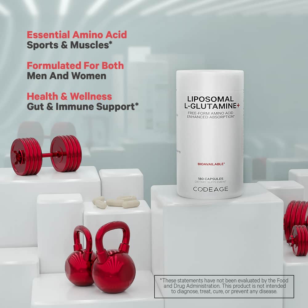 Codeage L-Glutamine+ Free-Form Amino Acid Supplement - Image 4