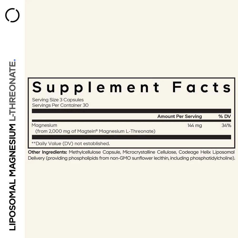 Codeage Liposomal Magnesium L-Threonate Supplement - Image 2