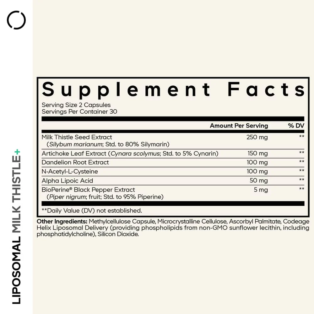 Codeage Liposomal Milk Thislte+ - Image 2