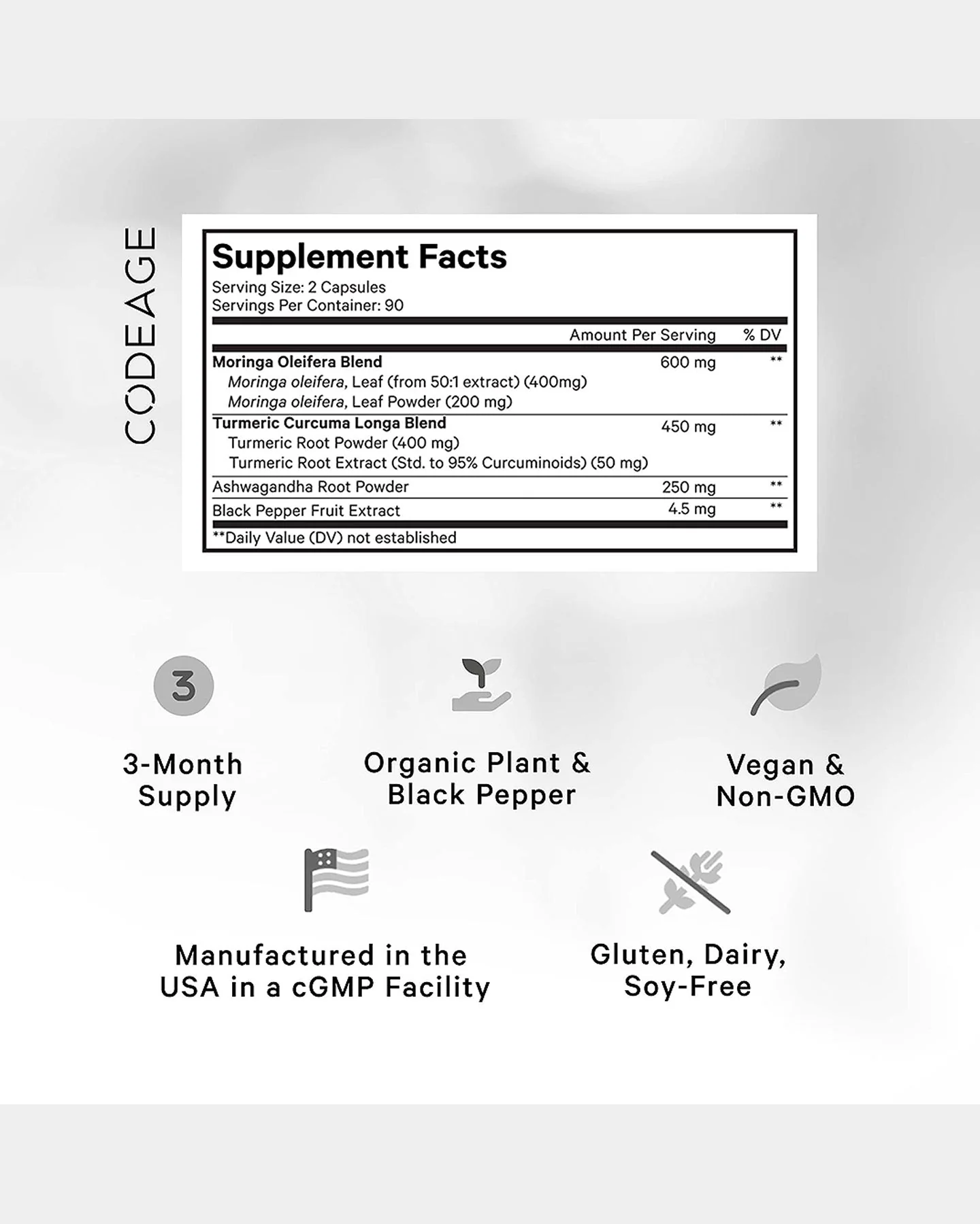 Codeage Liposomal Moringa+ - Image 2