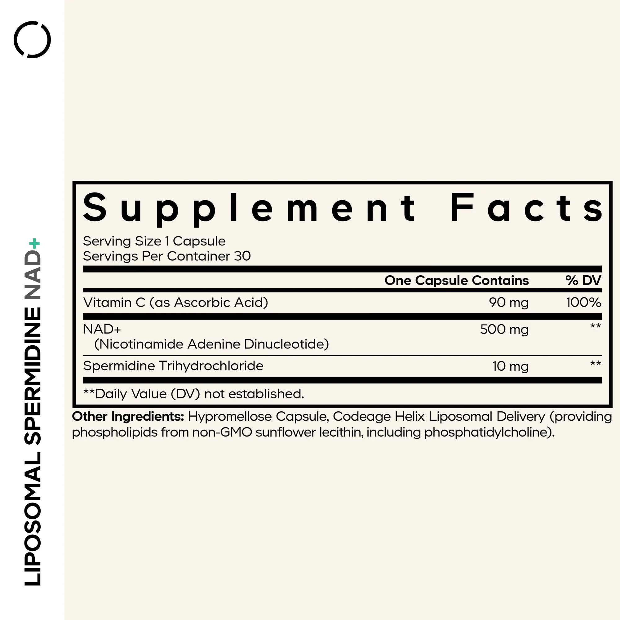 Codeage Liposomal Spermidine NAD+ - Image 2