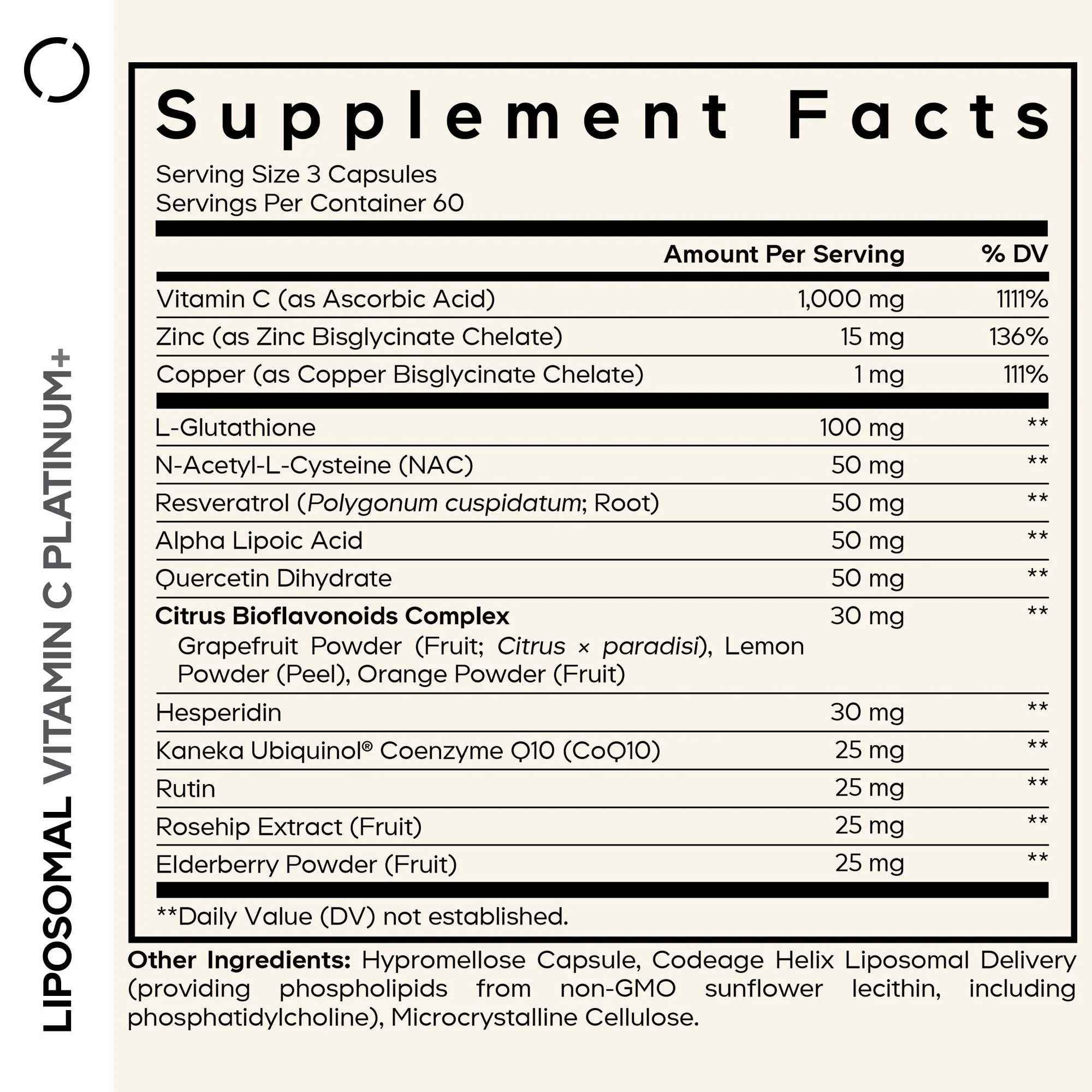 Codeage Liposomal Vitamin C+ Platinum - Image 2