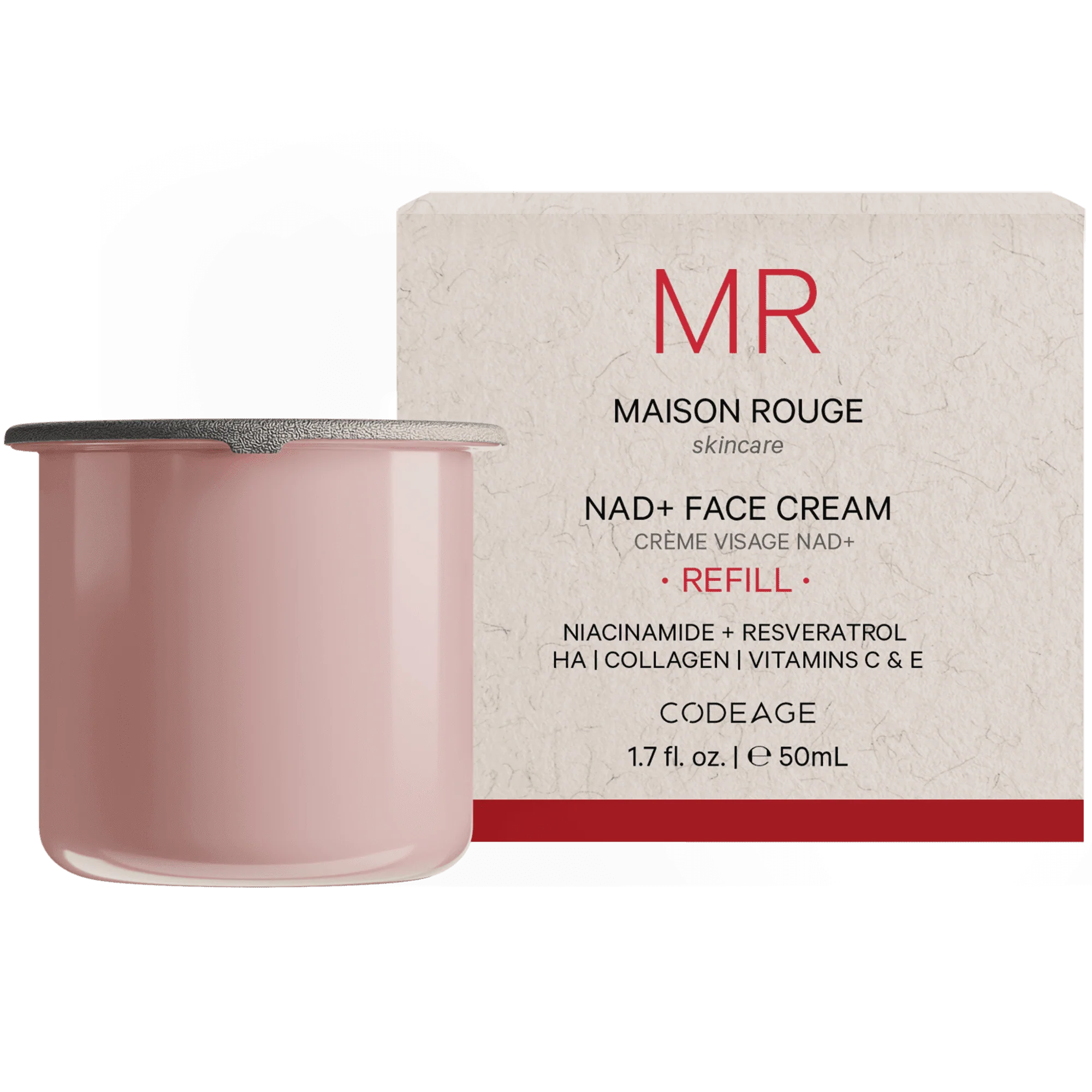 Codeage Maison Rouge NAD+ Face Cream Refill