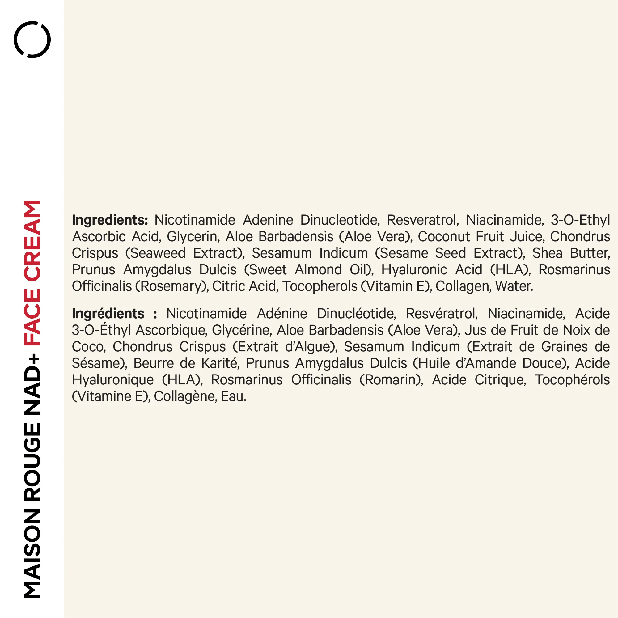 Codeage Maison Rouge NAD+ Face Cream Refill - Image 2
