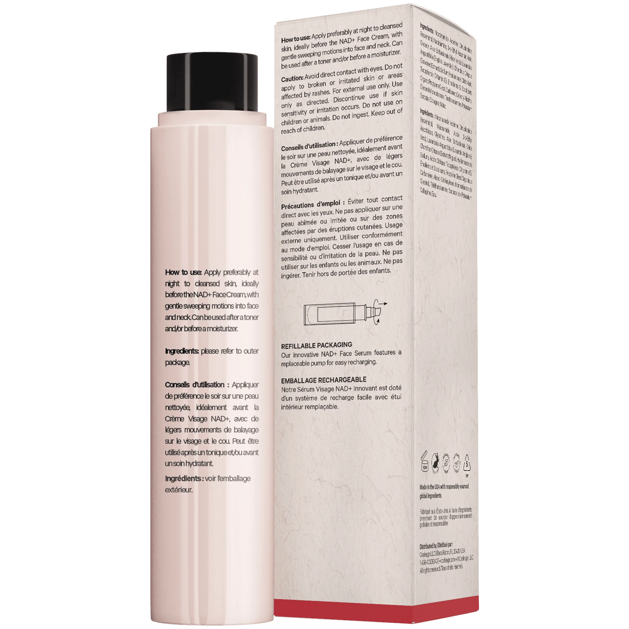 Codeage Maison Rouge NAD+ Face Serum Refill - Image 4