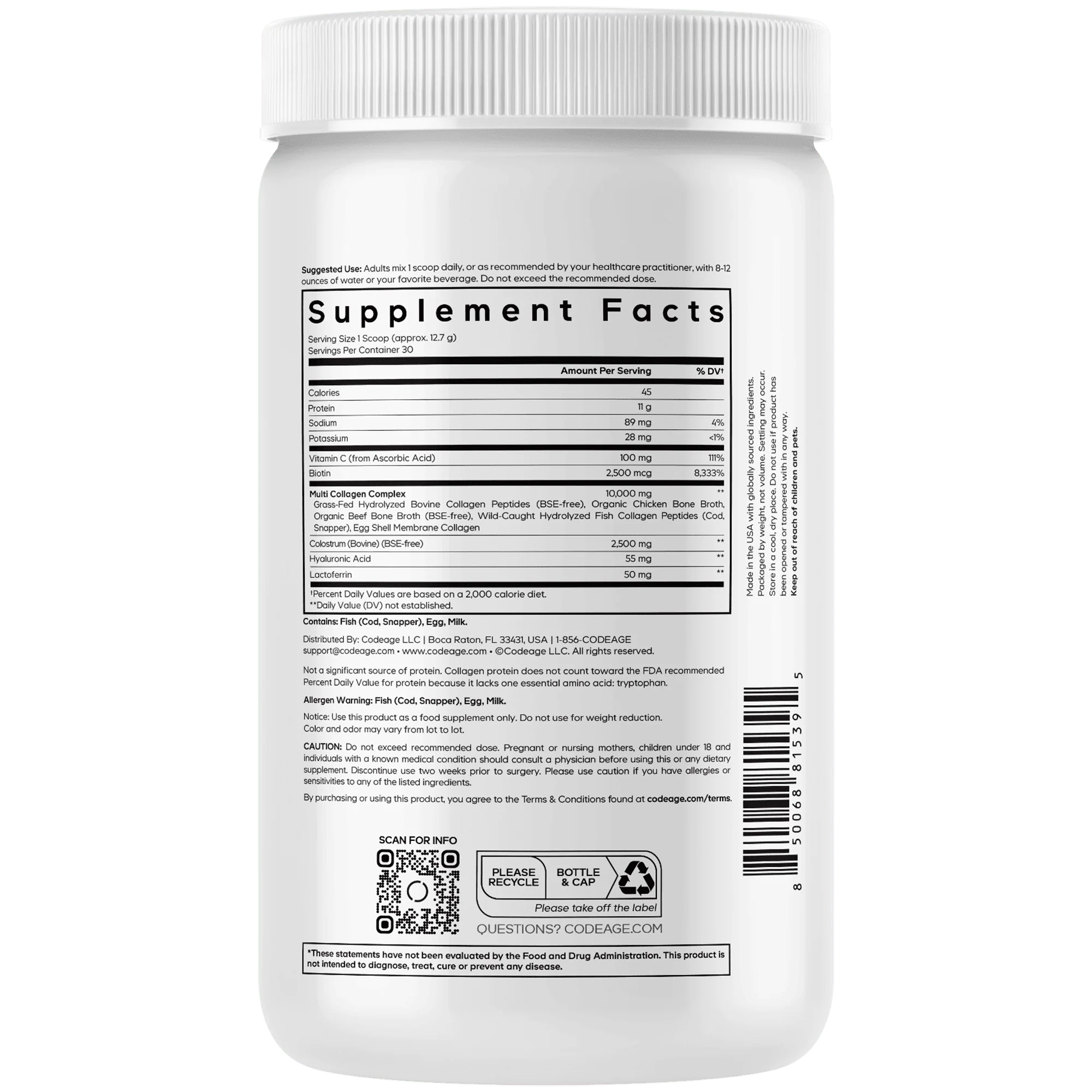 Codeage Multi Collagen Colostrum Platinum Powder - Image 5