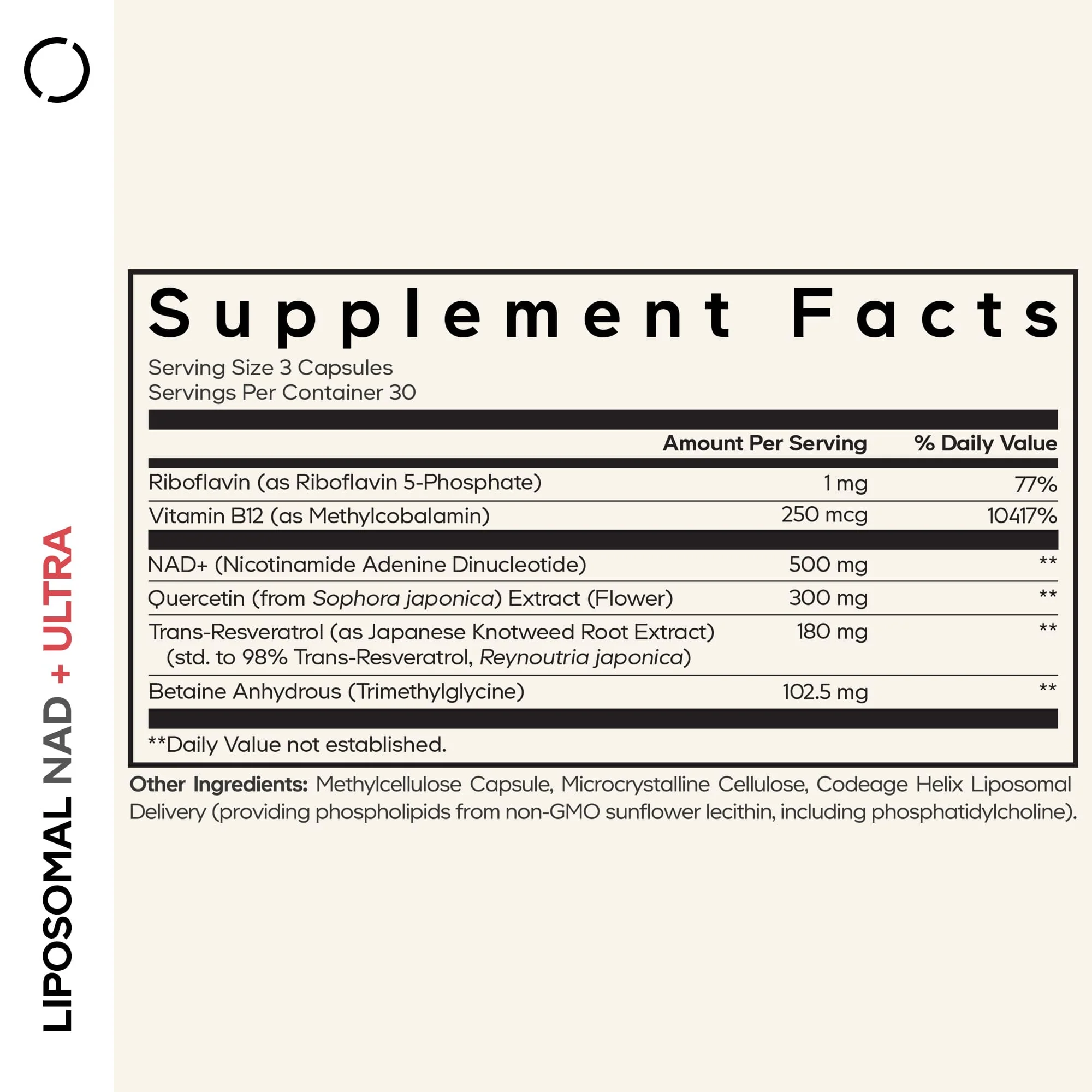 Codeage NAD+ Ultra Centurion Resveratrol Supplement - Image 2
