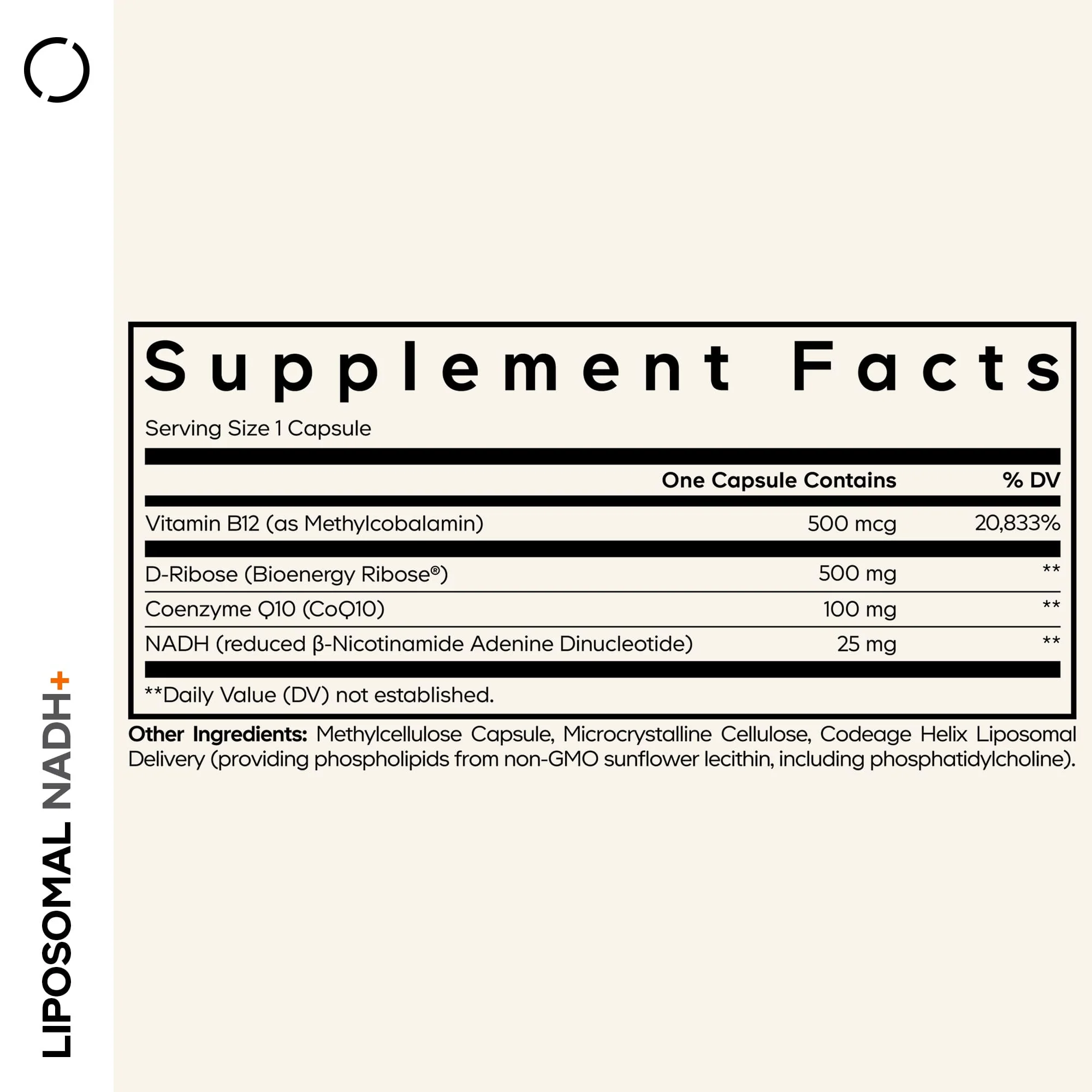 Codeage NADH+ Centurion CoQ10 - D-Ribose Supplement - Image 2