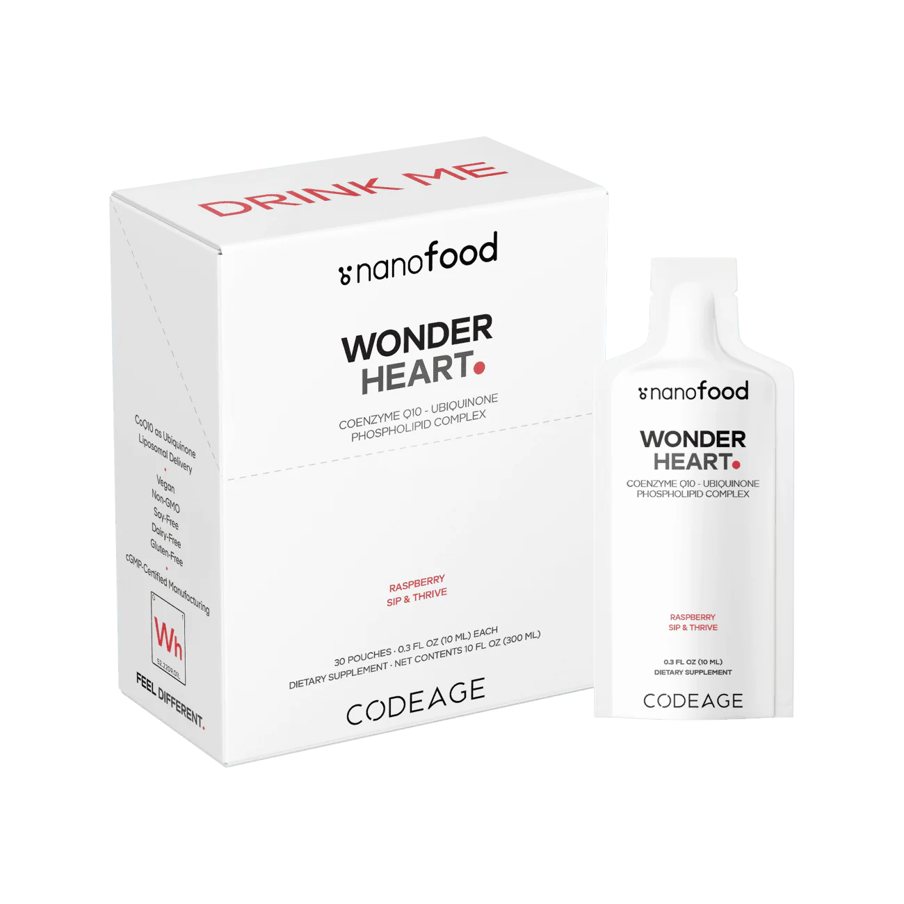Codeage Nanofood Wonder Heart Liquid CoQ10 Pouch