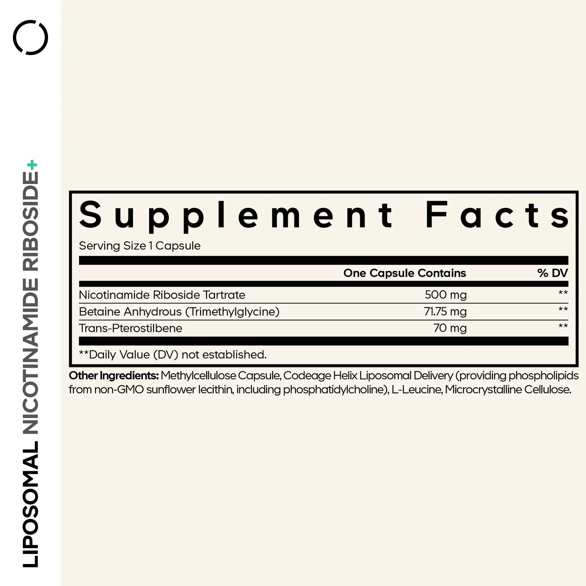 Codeage Nicotinamide Riboside+ Eternal NR -TMG Supplement - Image 2