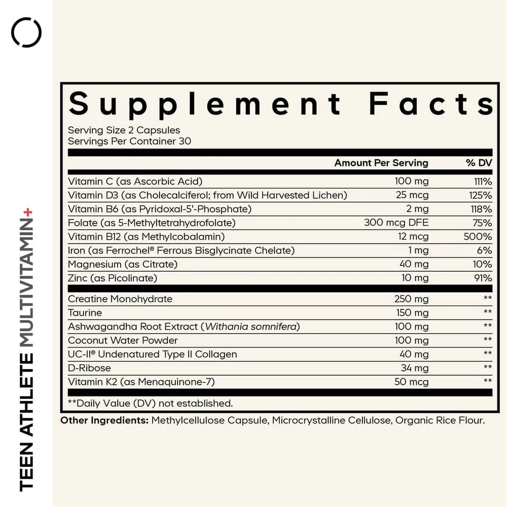 Codeage Teen Athlete Multivitamin+ - Image 2