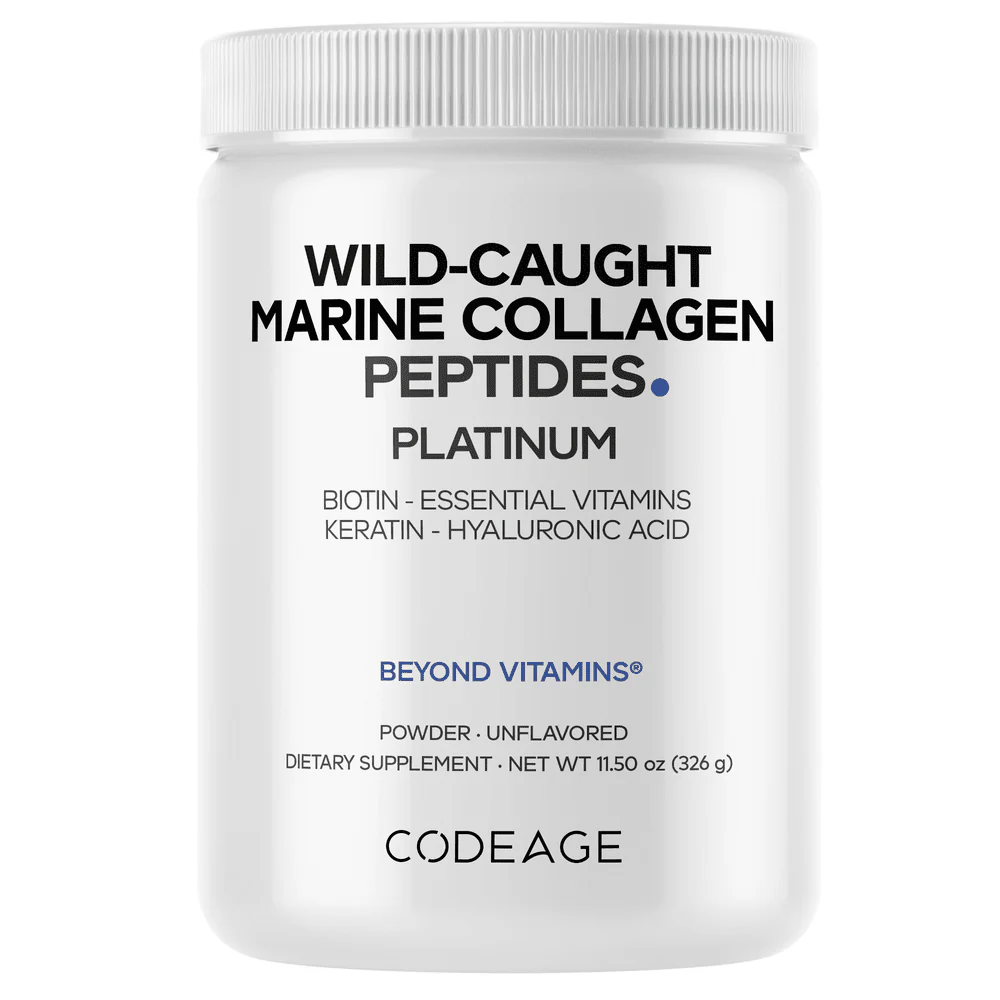 Codeage Platinum Marine Collagen Peptides Supplement Powder