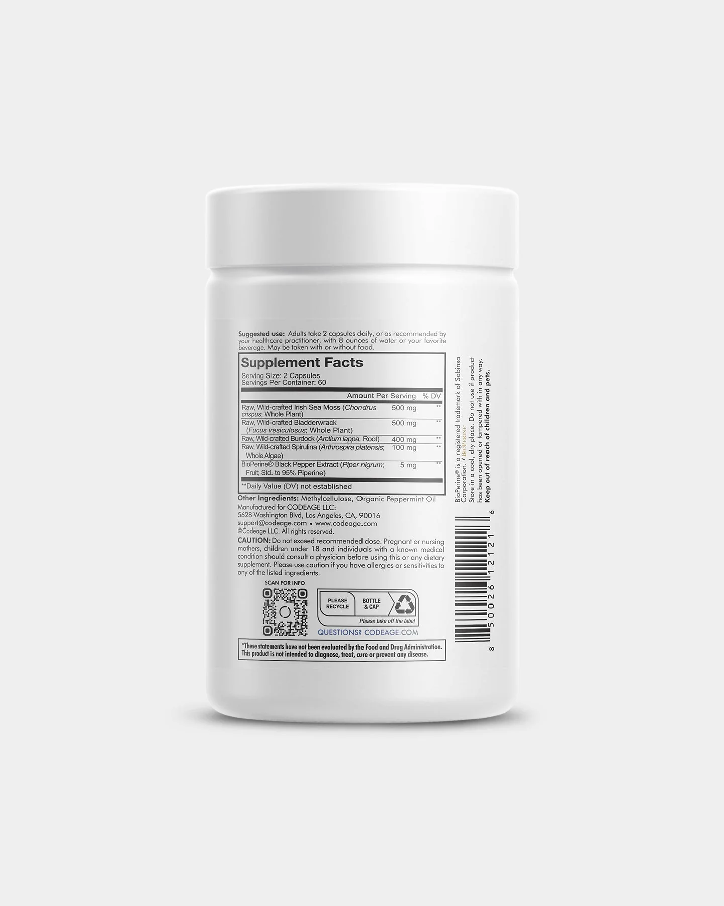 Codeage Wildcrafted Sea Moss Supplement - Image 2